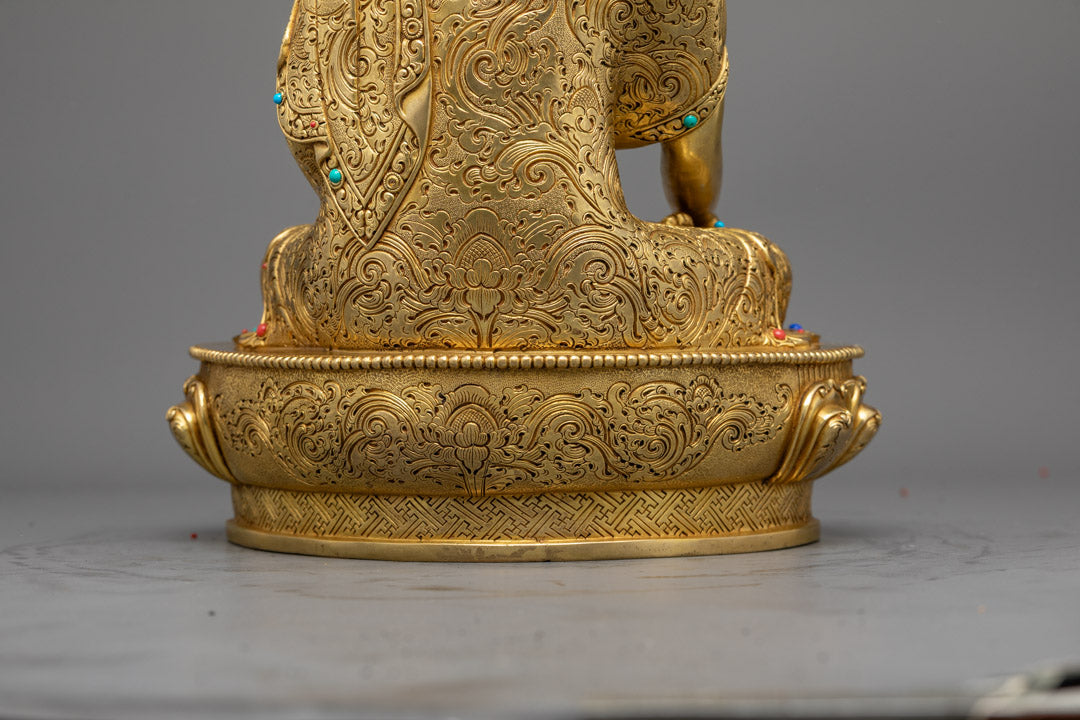 Shakyamuni Buddha Tibetan Statue | Traditional Himalayan Art Nepal