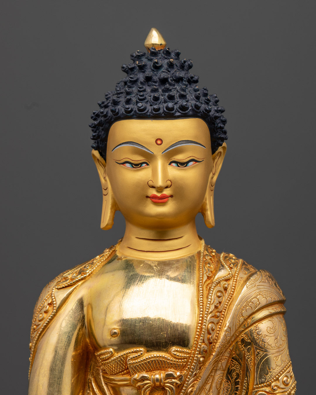 Sacred Shakyamuni Buddha Statue | Himalayan Buddhist Sculpture