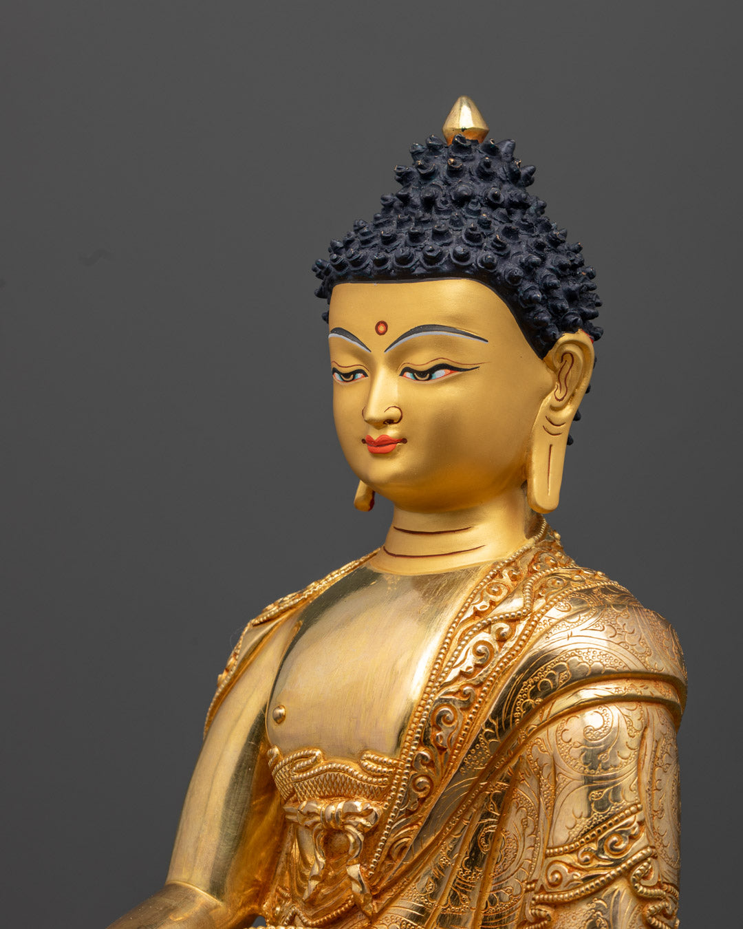 Sacred Shakyamuni Buddha Statue | Himalayan Buddhist Sculpture