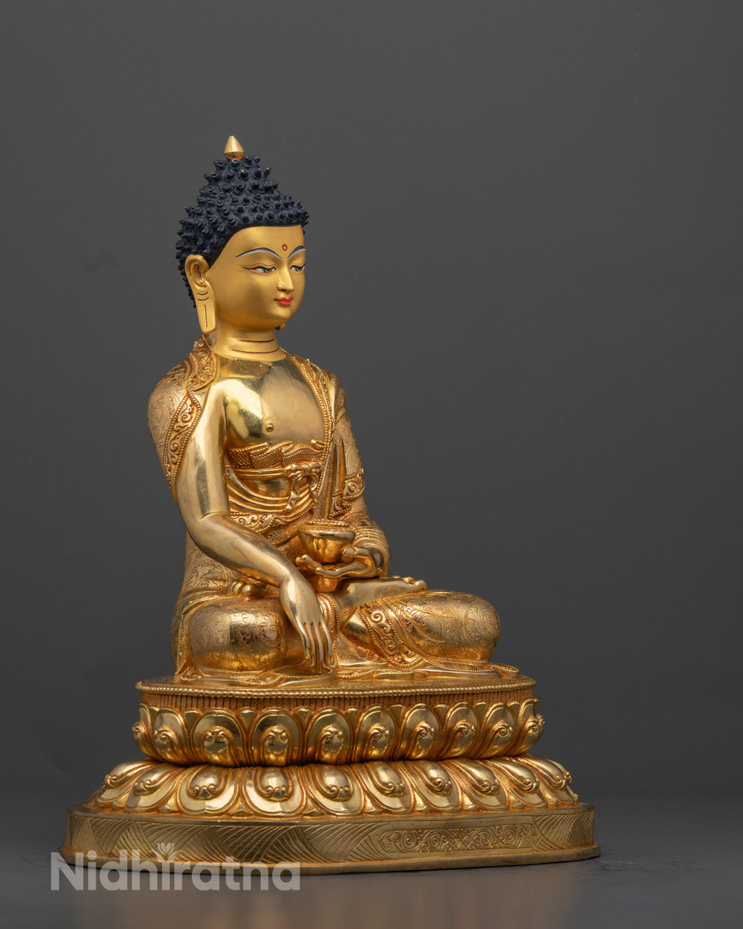 Sacred Shakyamuni Buddha Statue | Himalayan Buddhist Sculpture
