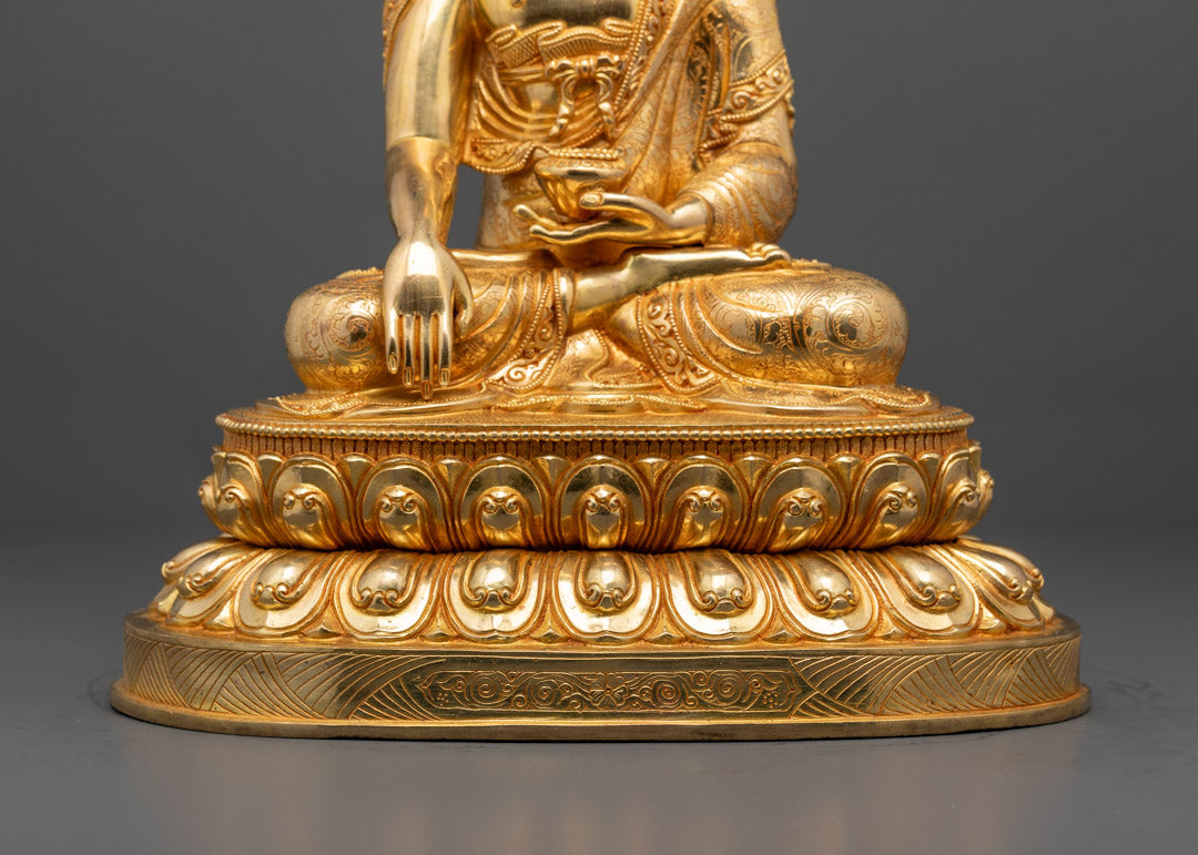 Sacred Shakyamuni Buddha Statue | Himalayan Buddhist Sculpture