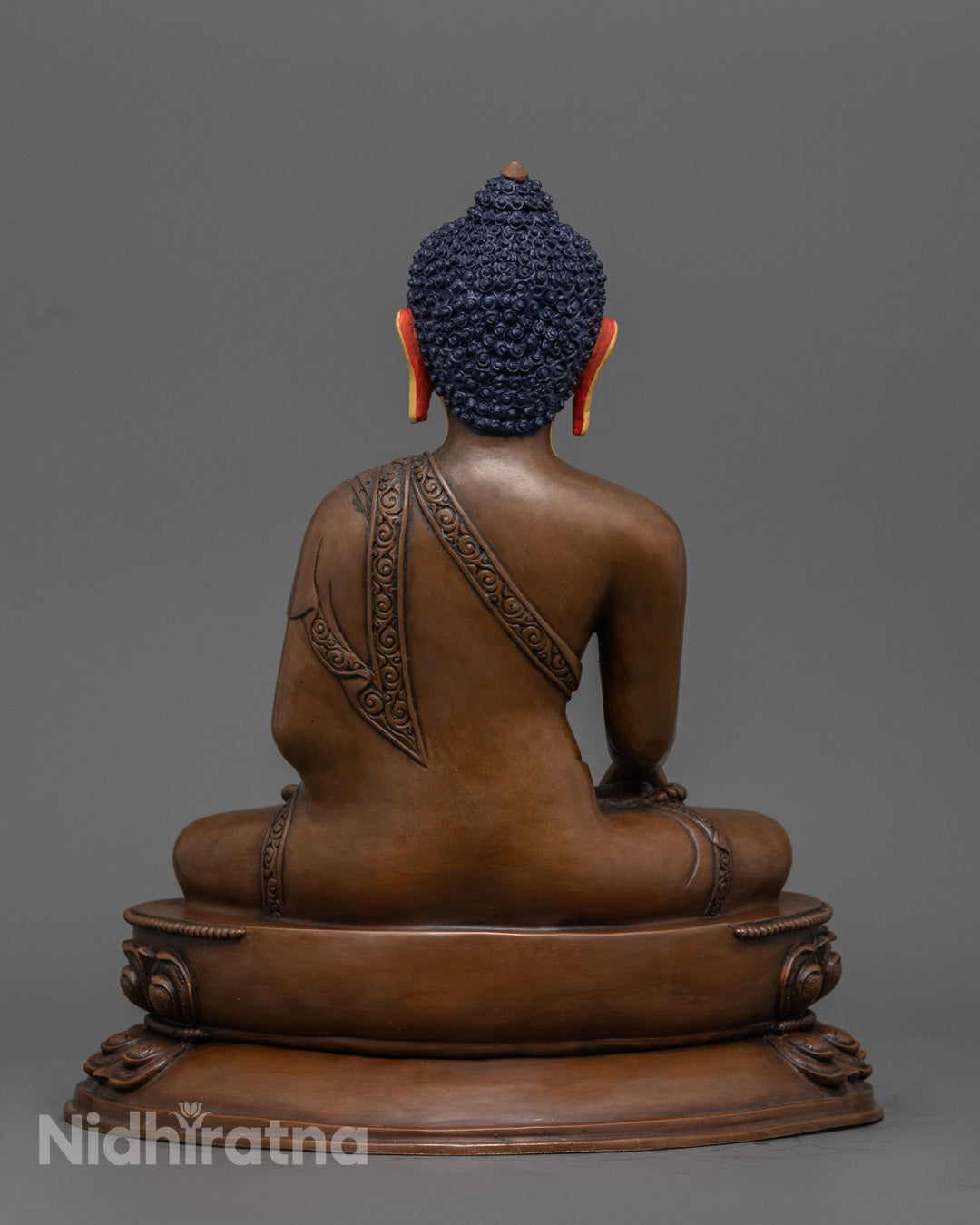 Authentic Shakyamuni Buddha Statue | 24k Gold Gilded Face