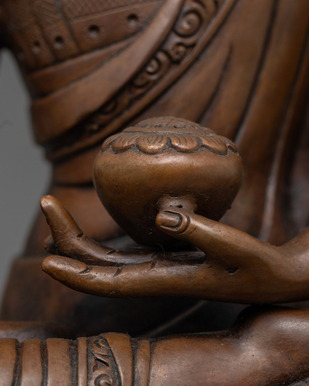 Authentic Shakyamuni Buddha Statue | 24k Gold Gilded Face