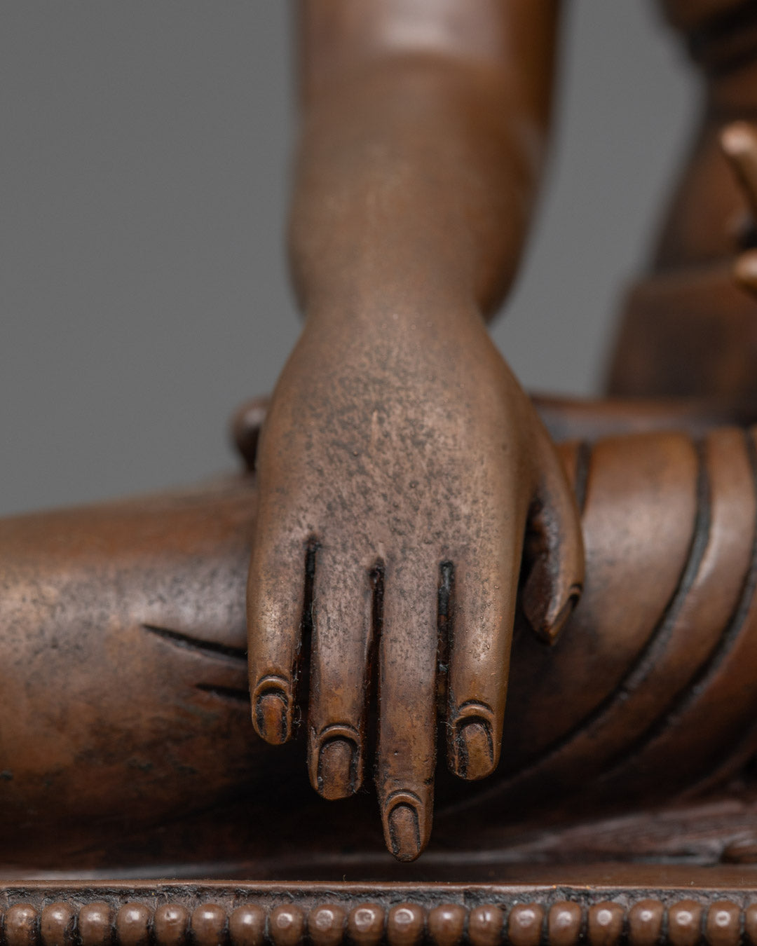 Authentic Shakyamuni Buddha Statue | 24k Gold Gilded Face