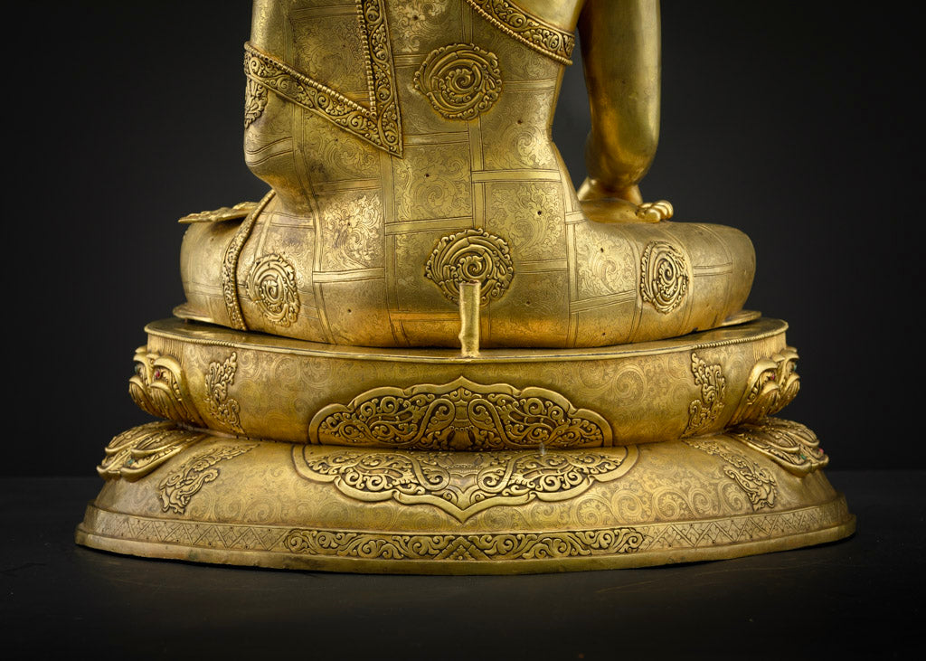 29.13" Shakyamuni Buddha Statue | Buddhist Hand-carved Art