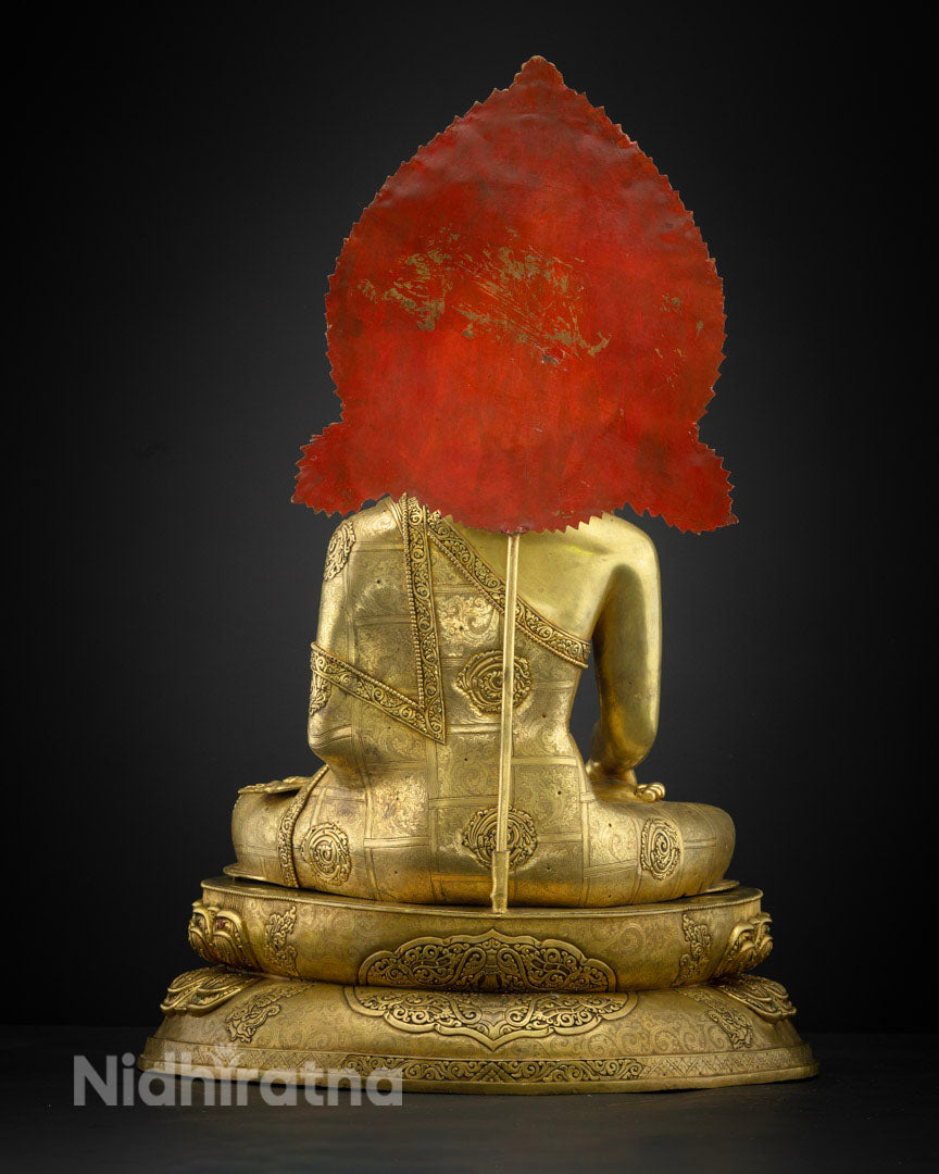 29.13" Shakyamuni Buddha Statue | Buddhist Hand-carved Art