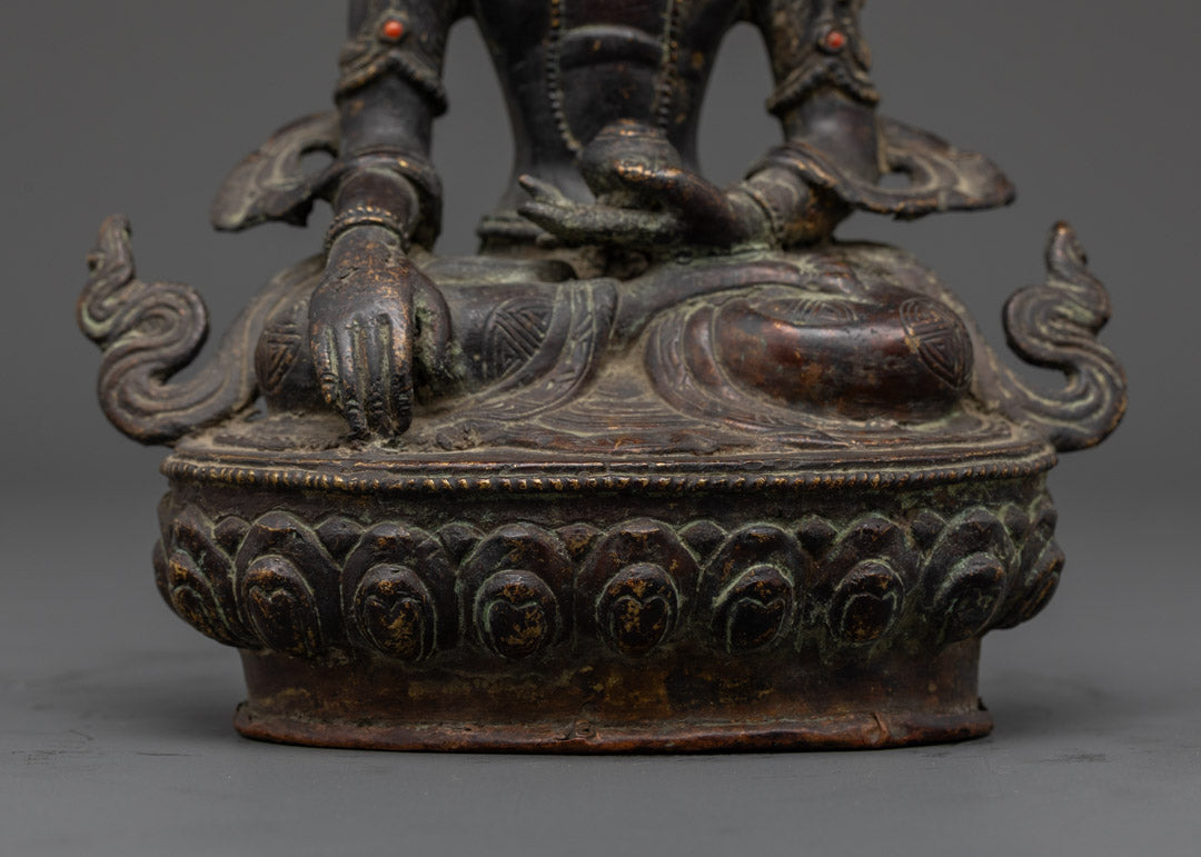 Oxidized Shakyamuni Buddha Statue | Antique Finishing