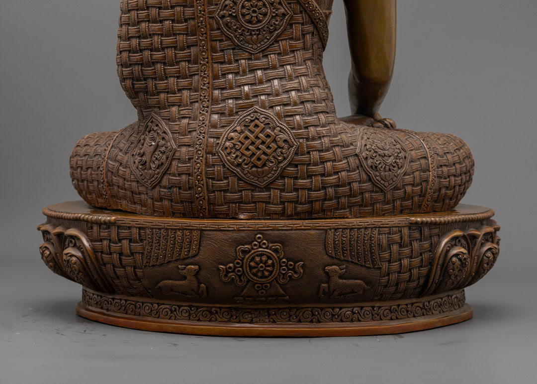 Oxidized Buddha Statue | Handmade in Nepal