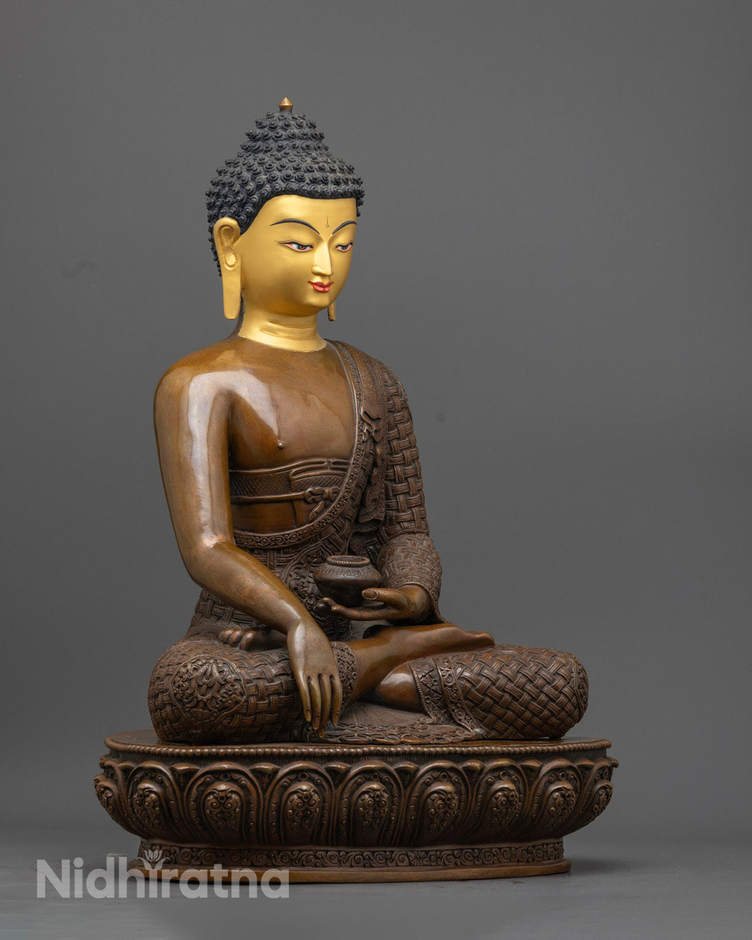 Oxidized Buddha Statue | Handmade in Nepal
