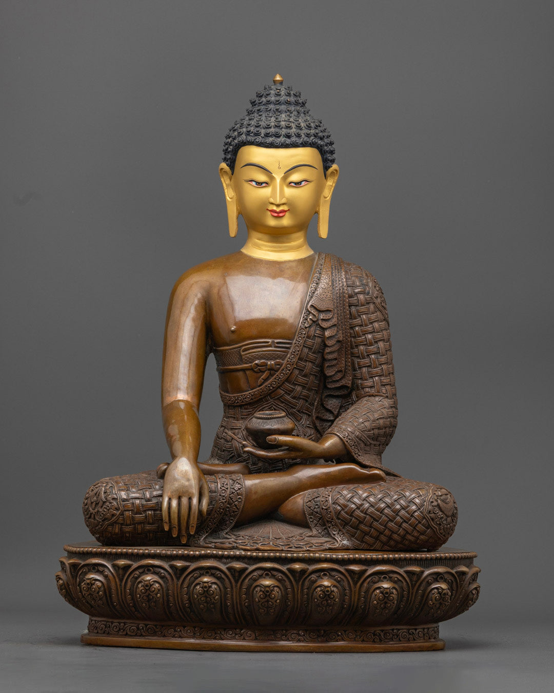 Oxidized Buddha Statue | Handmade in Nepal