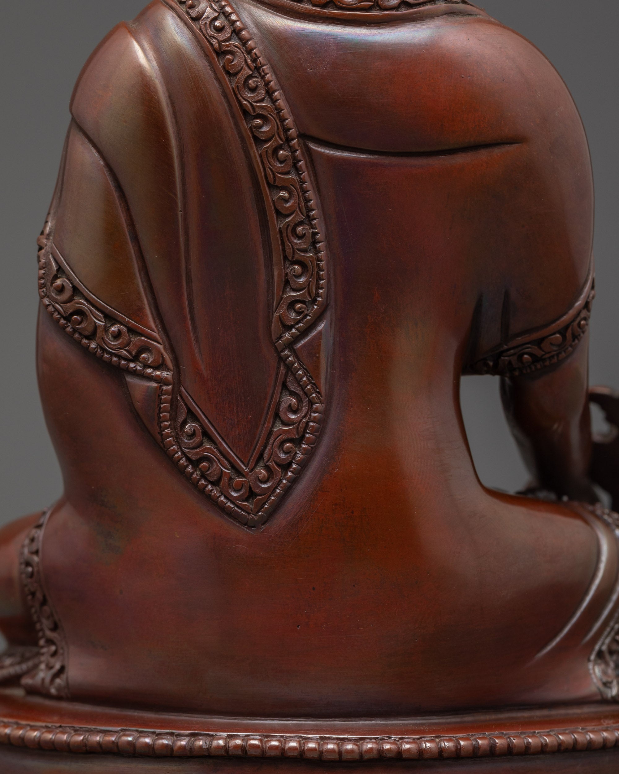 Oxidized Bhaisajyaguru Statue | Tibetan Medicine Master