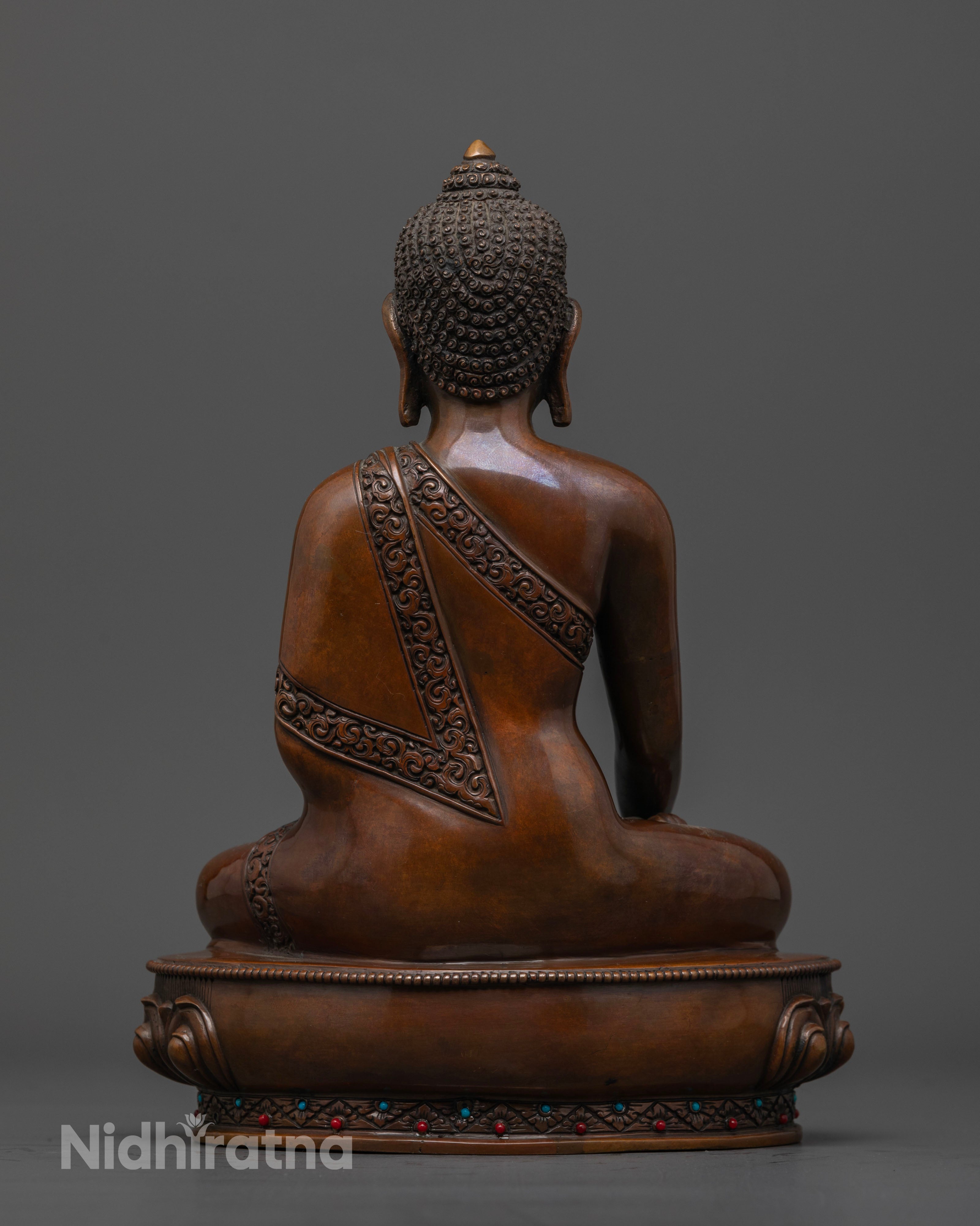 Sri Siddhartha Gautama Oxidized Statue