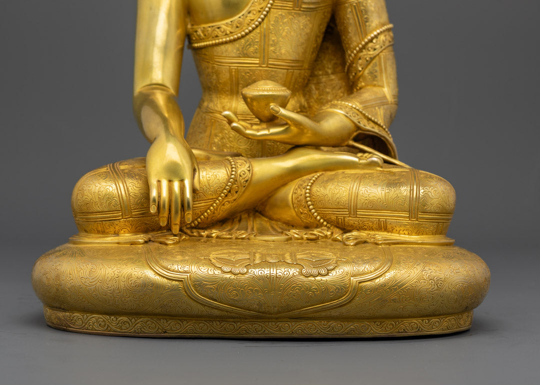 Shakyamuni Buddha Statue | Handcrafted Tibetan Buddhist Sculpture