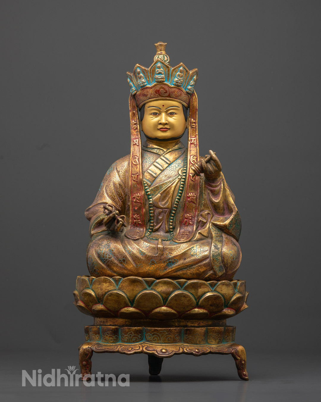 Buddhist Karmapa Statue | Hand-Carved karmapa Statue for Meditation