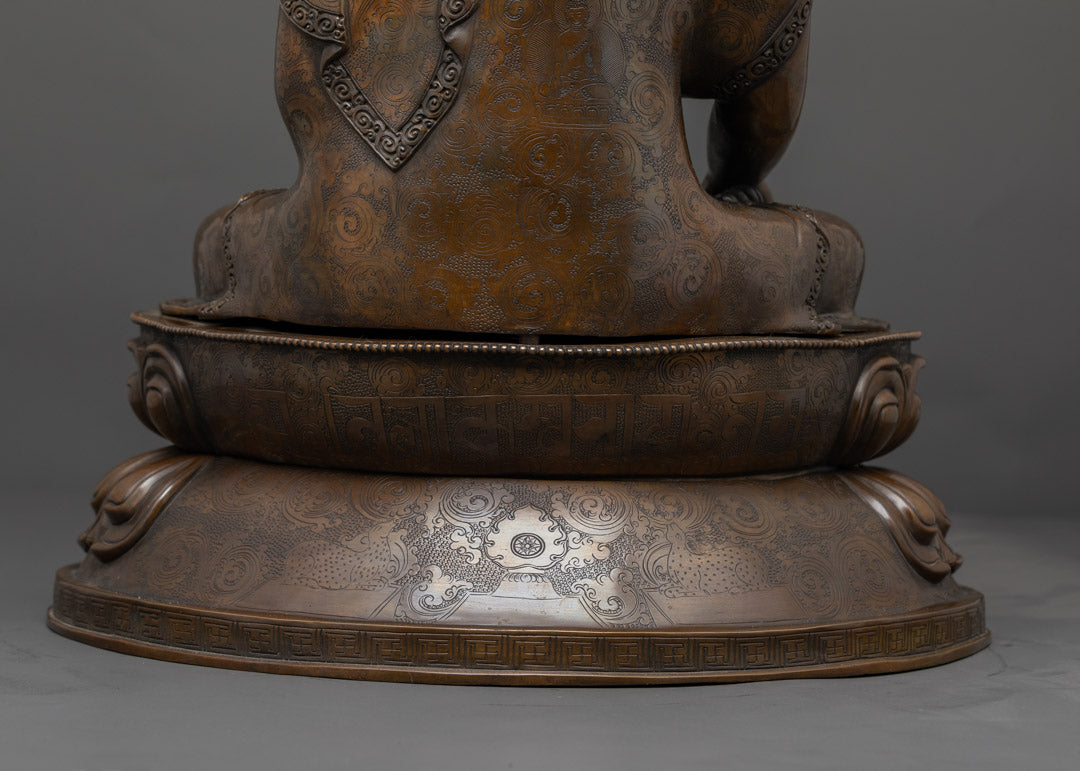 Traditional Shakyamuni Buddha Statue | Oxidized Copper Statue