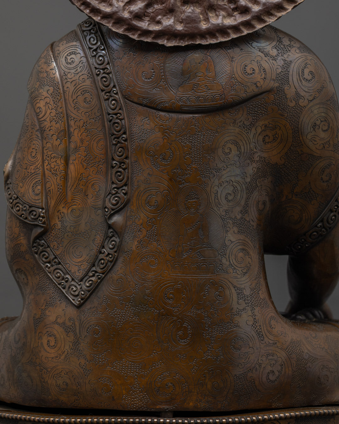 Traditional Shakyamuni Buddha Statue | Oxidized Copper Statue