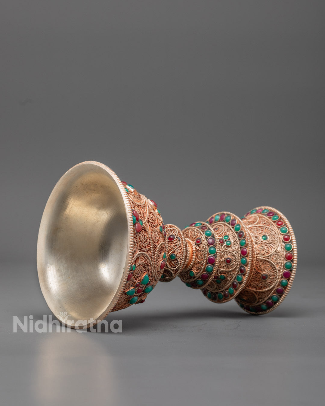 Copper Butter Lamp for Shrine | Traditional Artwork