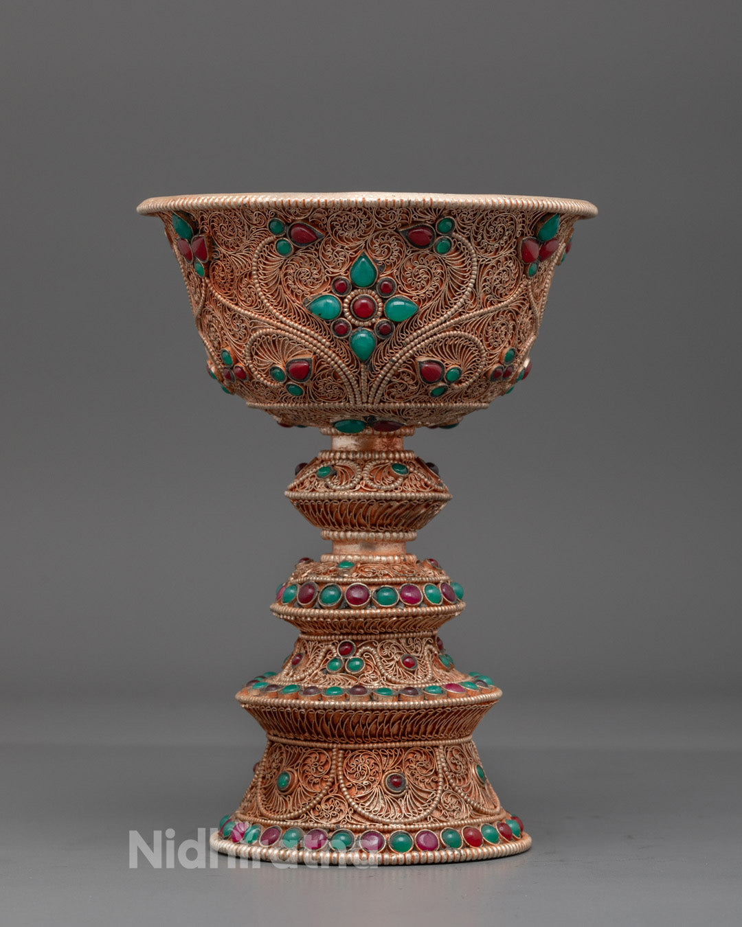 Copper Butter Lamp for Shrine | Traditional Artwork