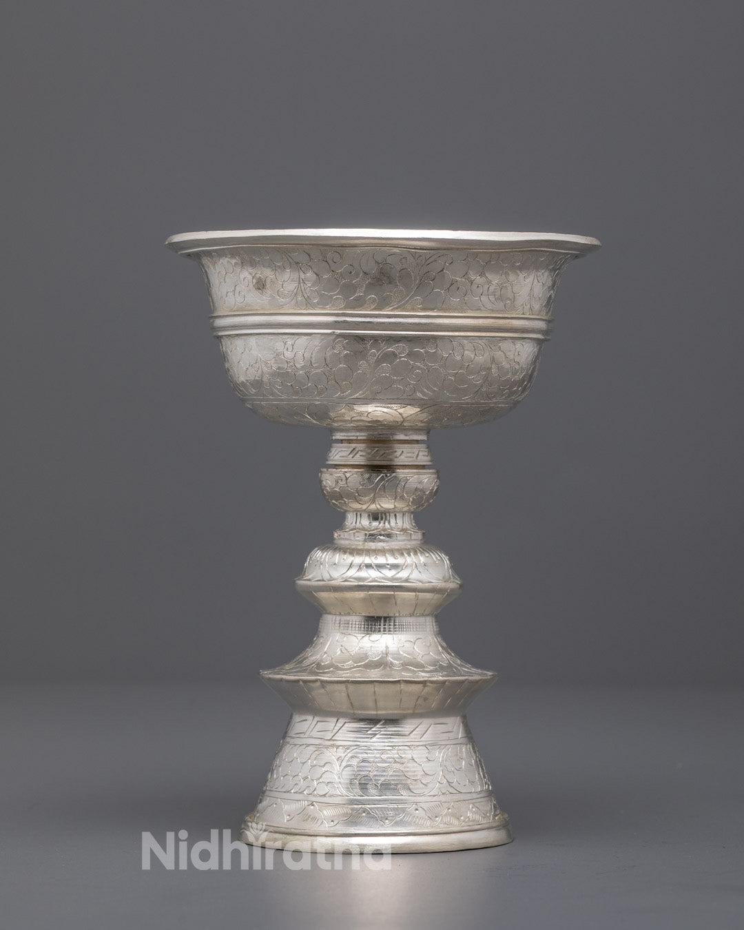 Silver-Plated Double Butter Lamp