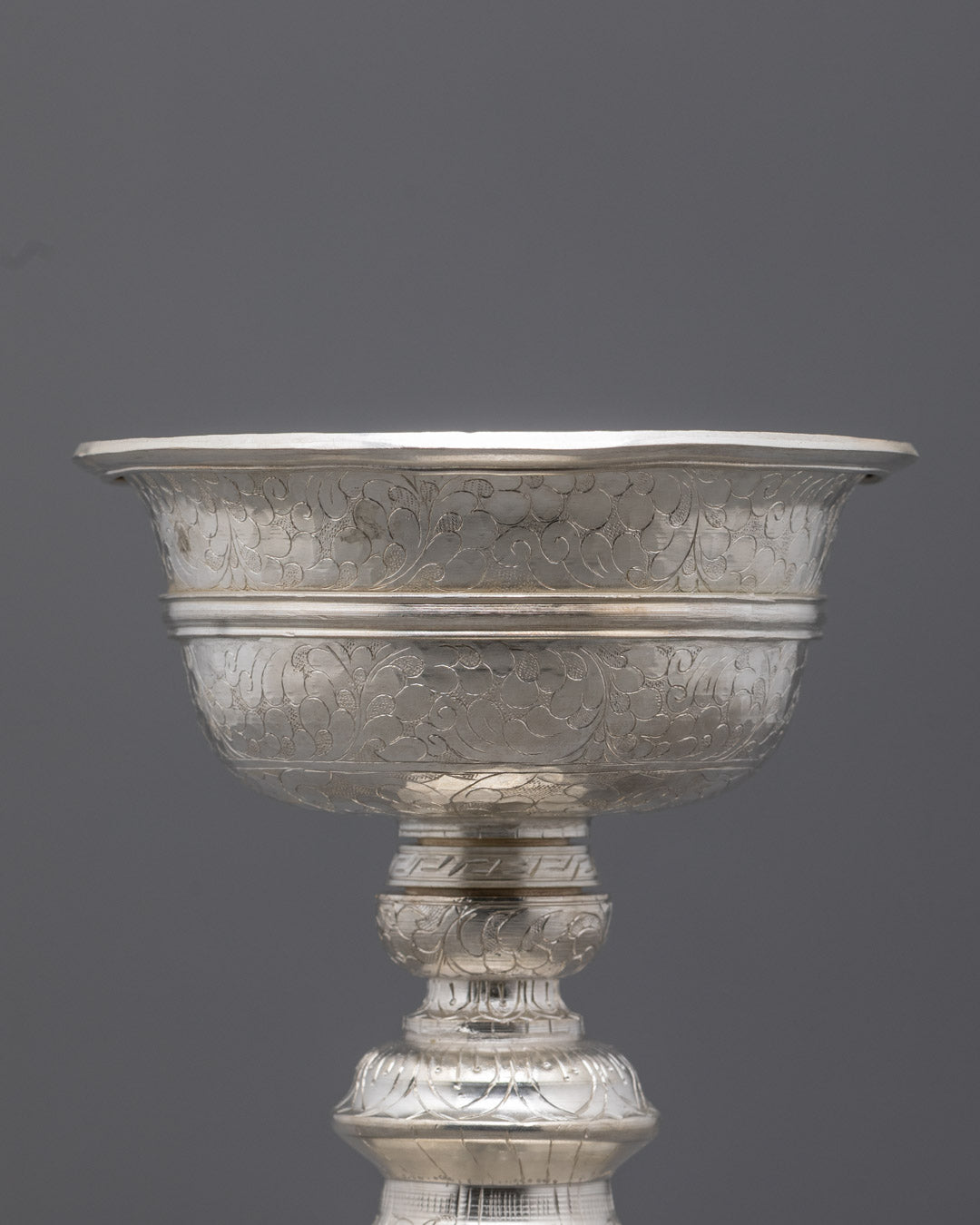 Silver-Plated Double Butter Lamp