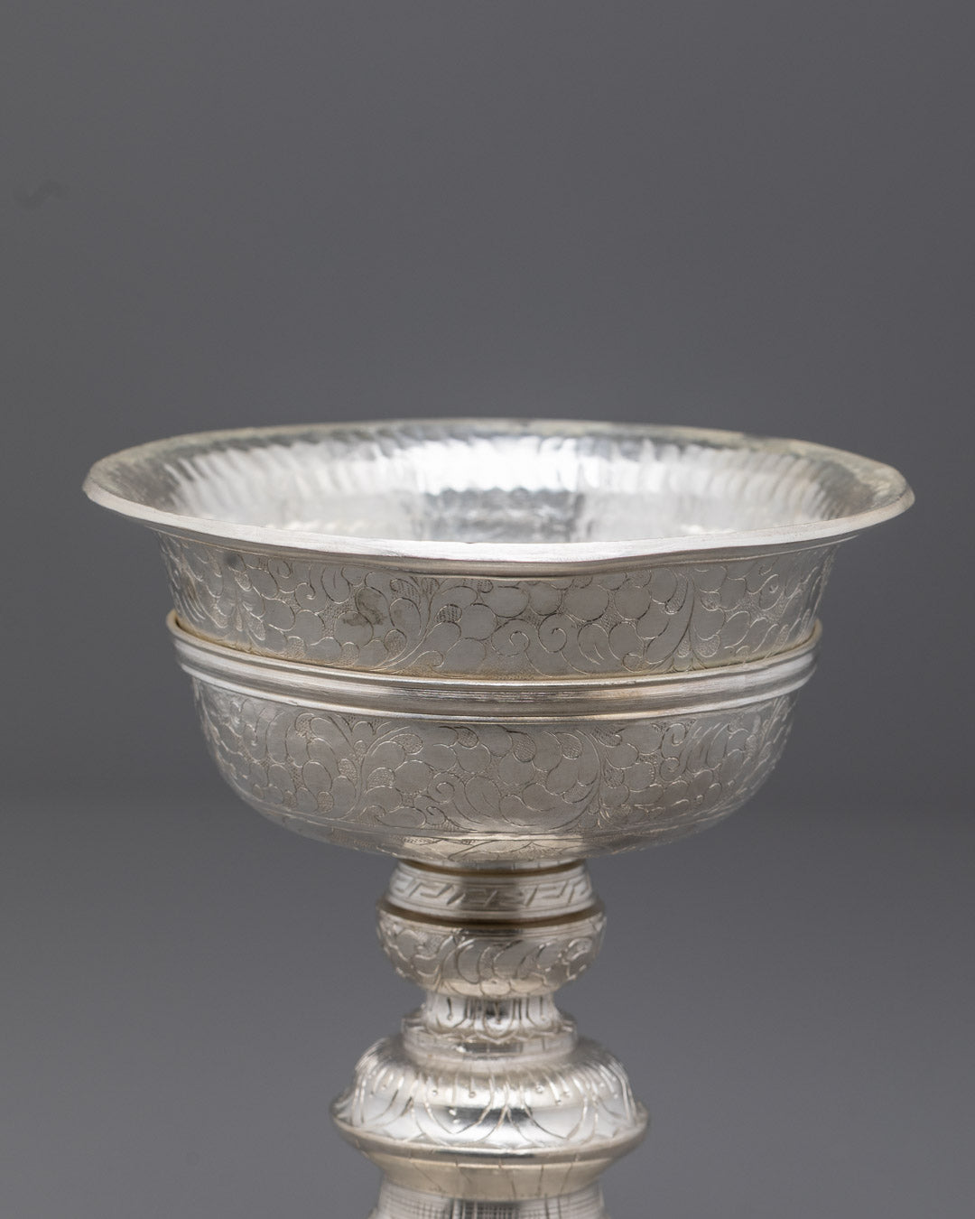 Silver-Plated Double Butter Lamp