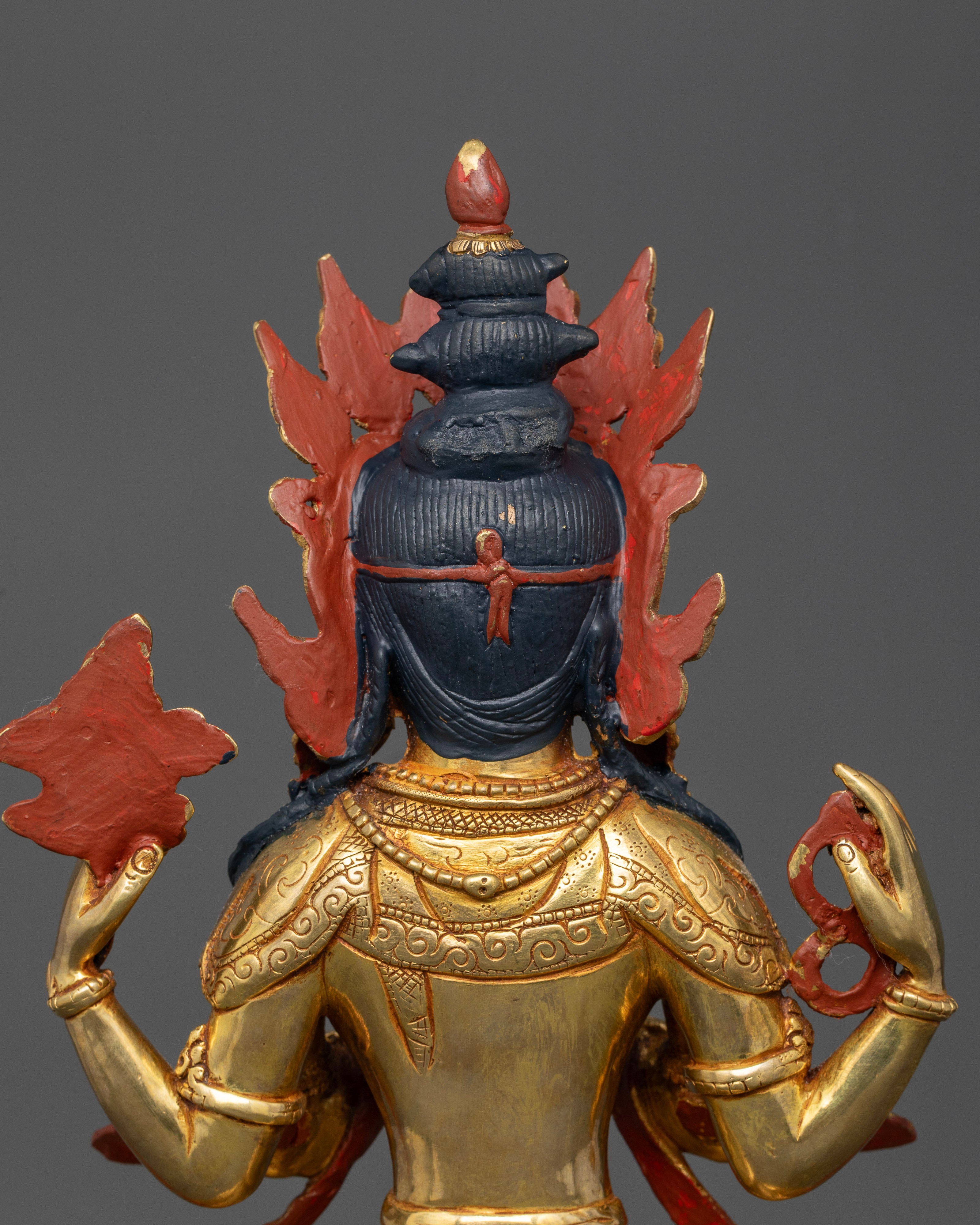 Unique Chenrezig Statue | Four-Armed Avalokiteshvara