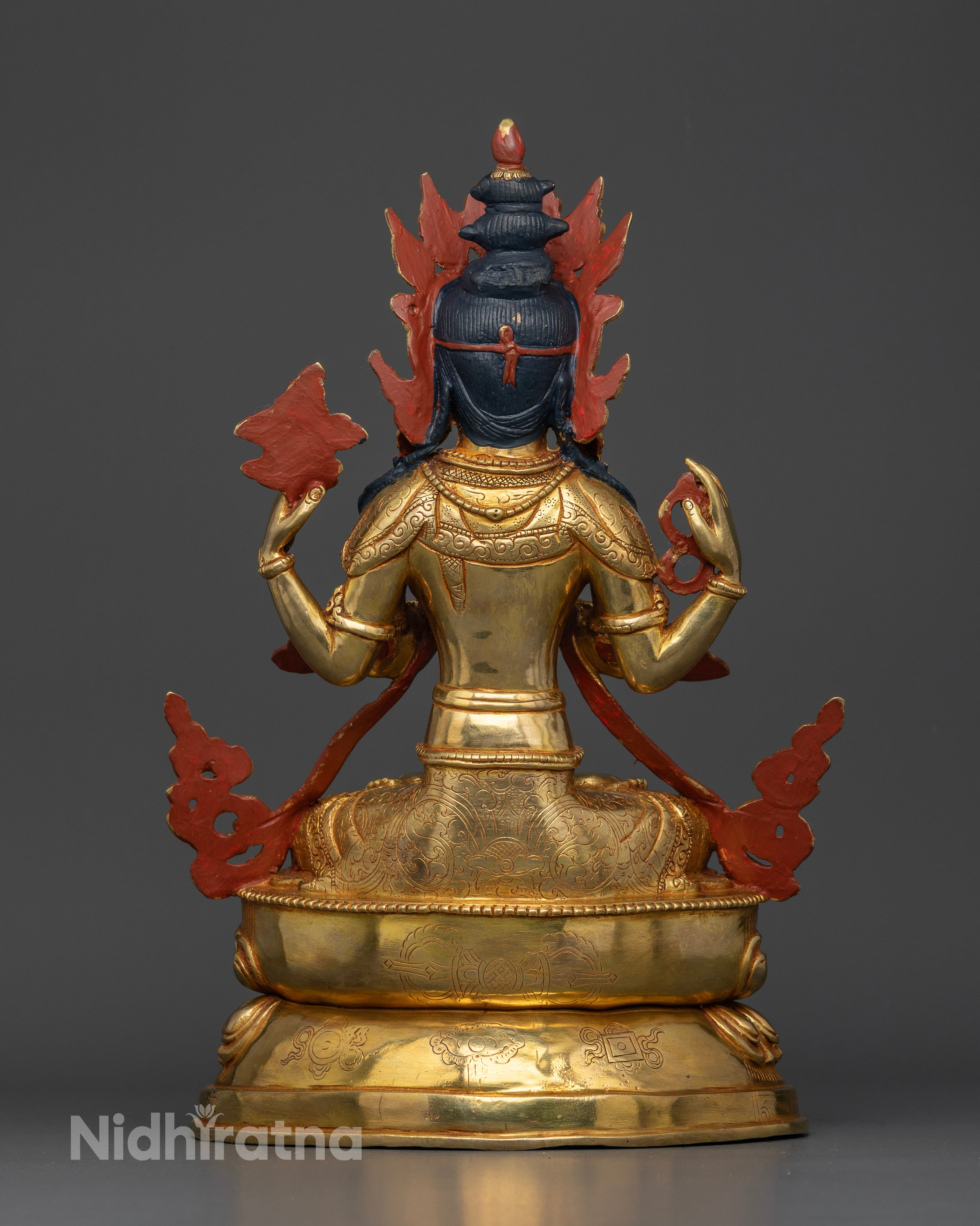 Unique Chenrezig Statue | Four-Armed Avalokiteshvara