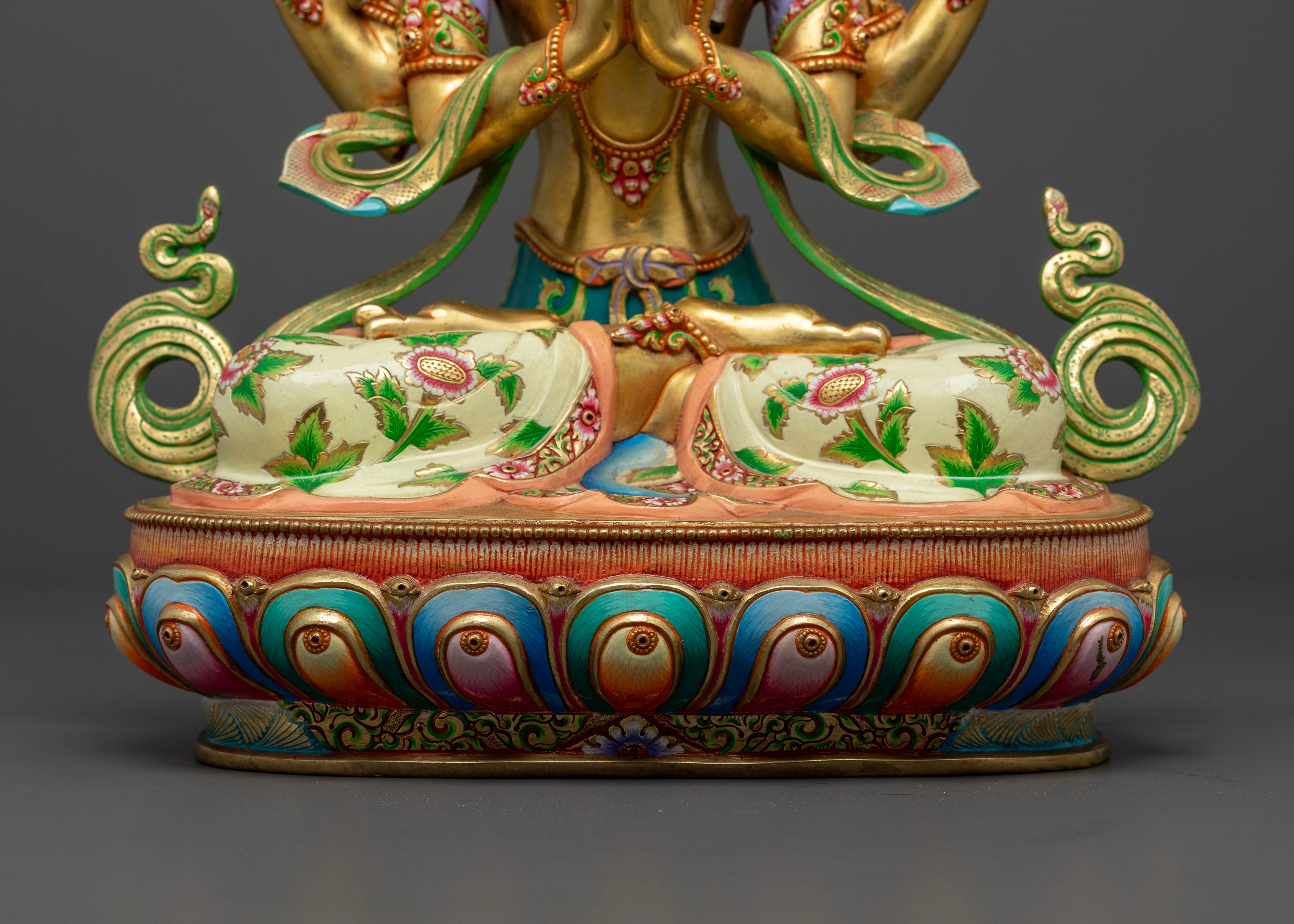 Fostering Compassion: The Chenrezig Buddha Statue for Your Altar