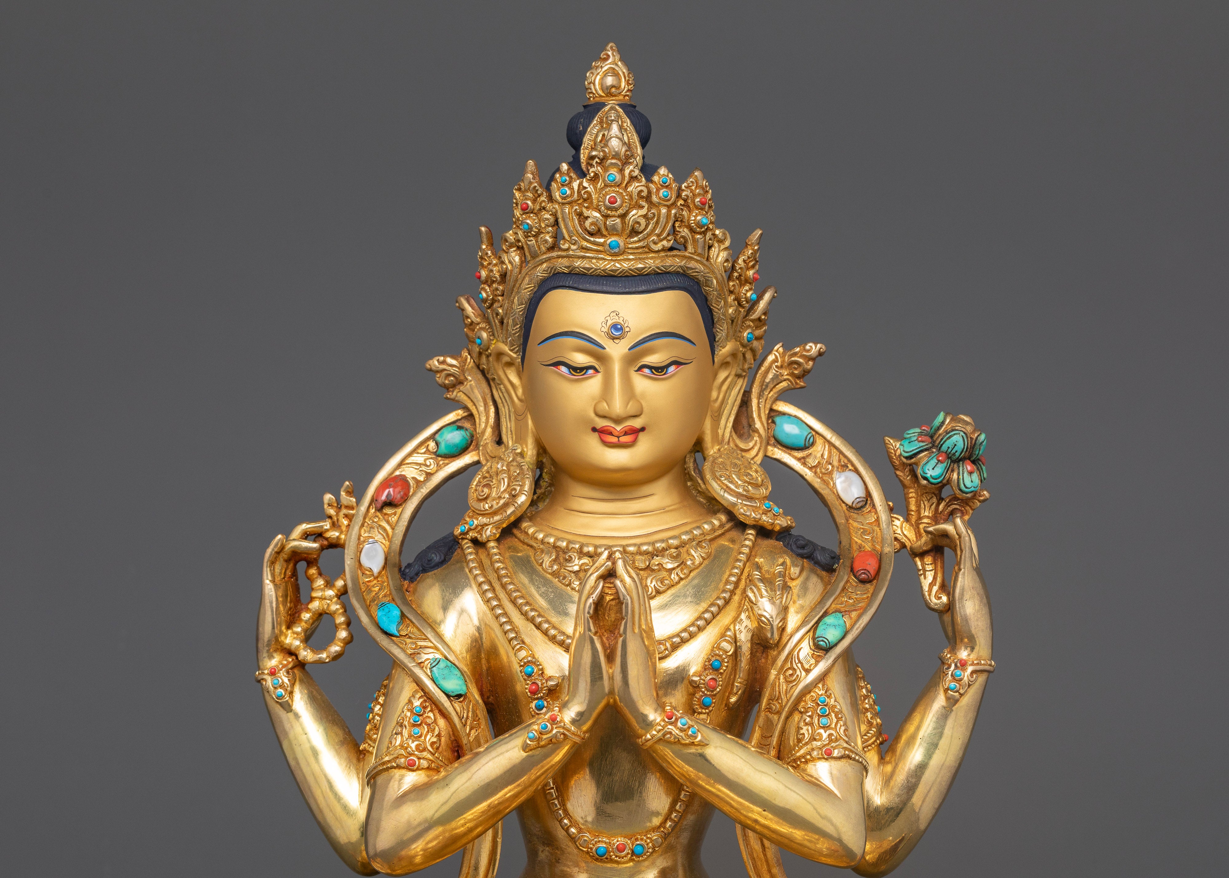 Four-Armed Chenrezig: The Bodhisattva of Compassion in Tibetan Buddhism