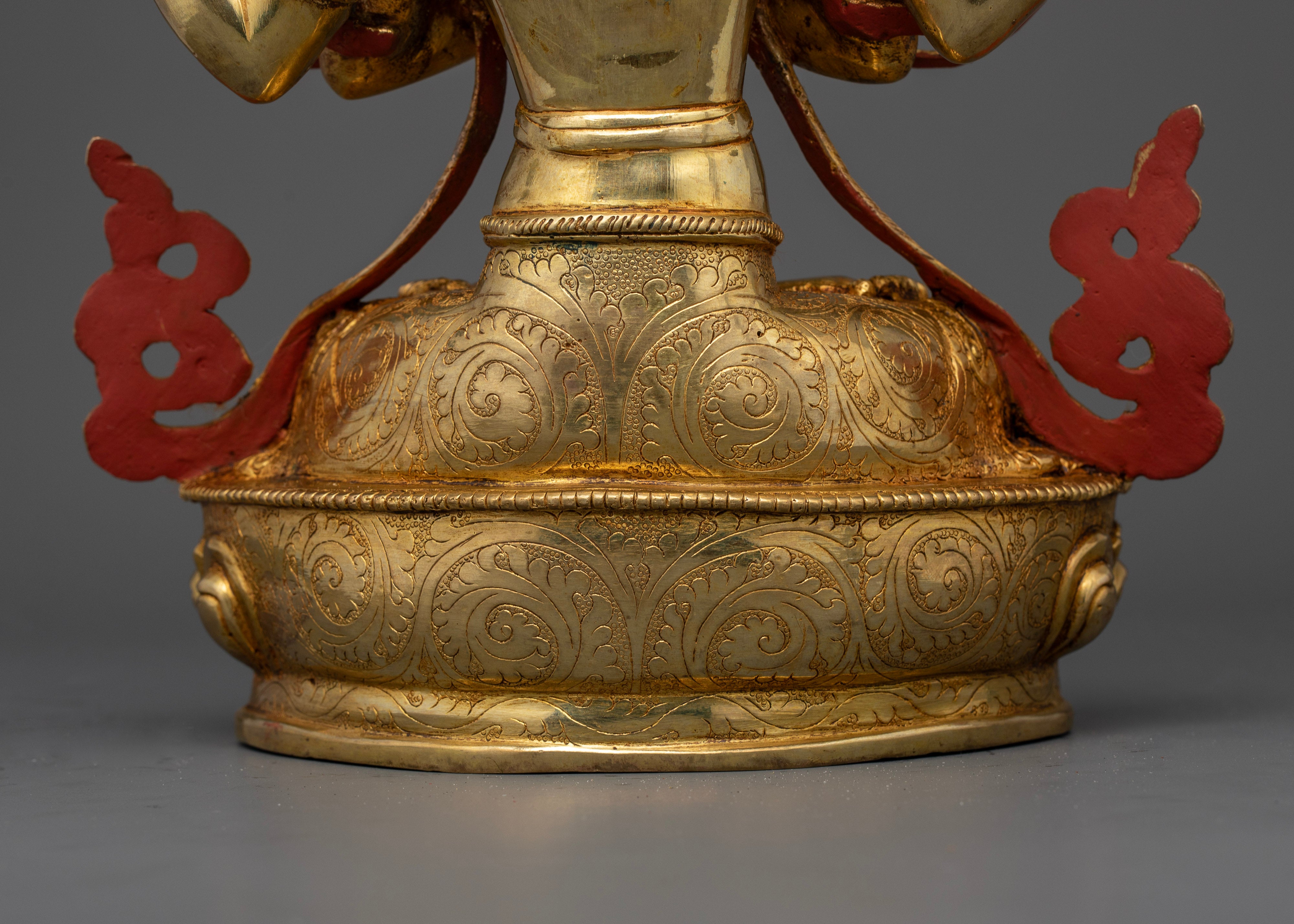 Embrace Compassionate Wisdom: Four-Armed Chenrezig Avalokiteshvara Statues for Spiritual Enlightenment