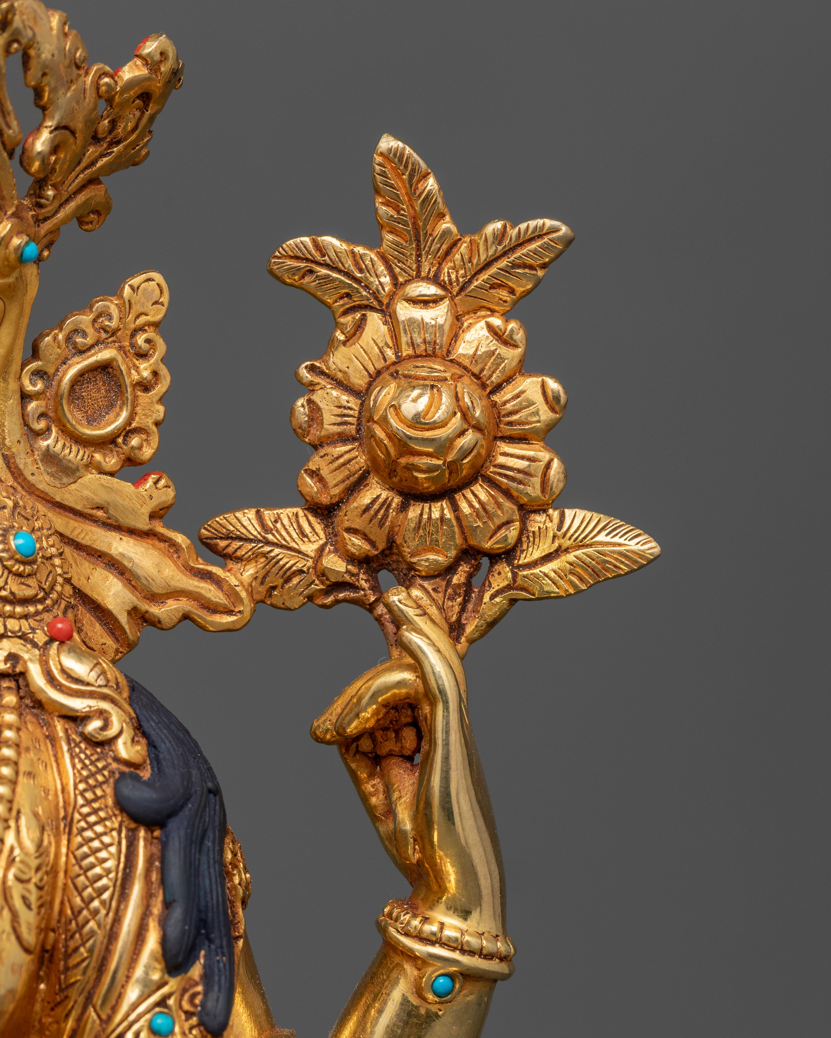 Sacred Four-Armed Chenrezig Statue for Meditation and Healing
