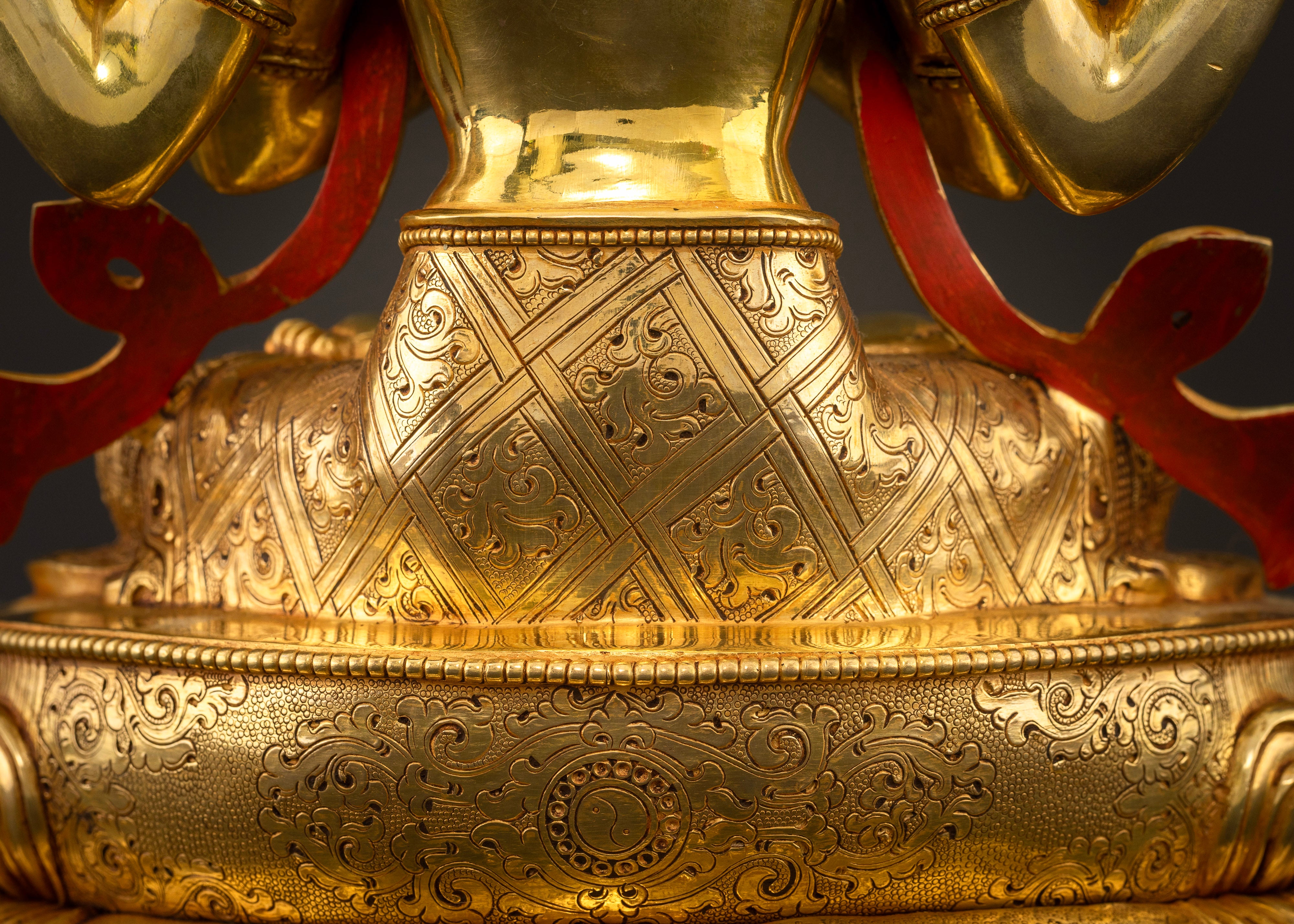 Sacred Chenrezig Statue: Radiance of Compassionate Wisdom
