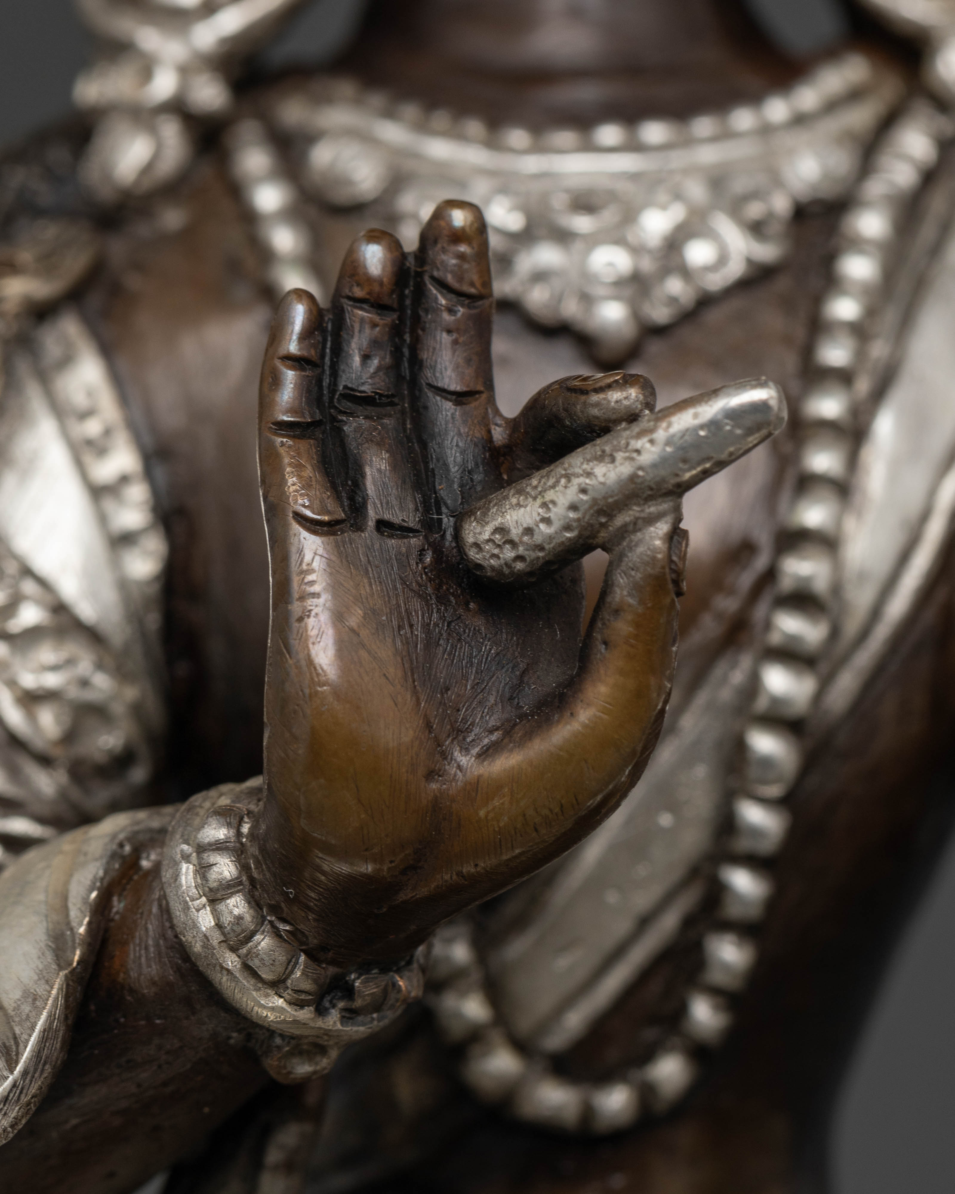 Handmade 8.8 Inch Four-Armed Chenrezig Buddha Statue