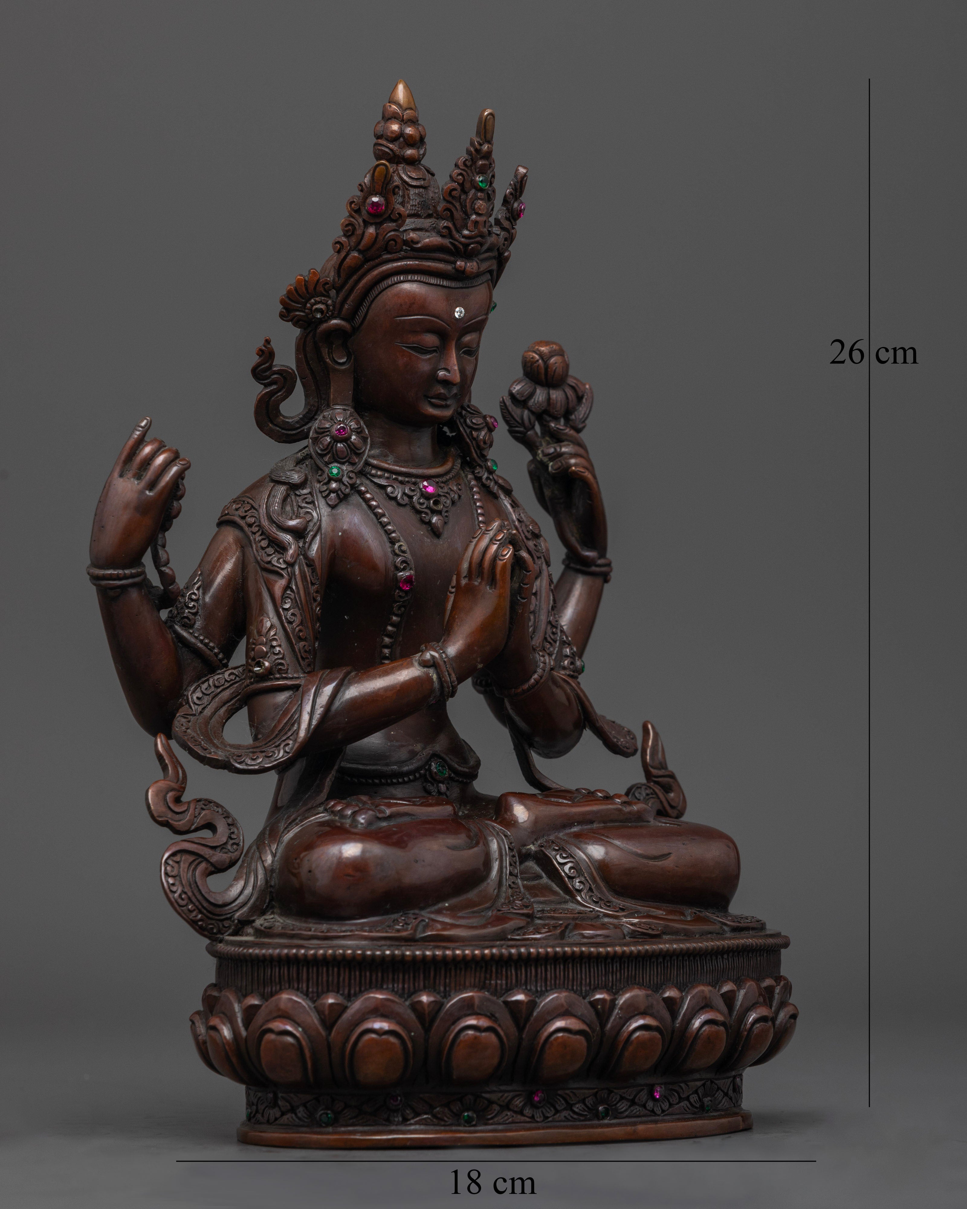 Crafted with Devotion: The Chenrezig Statue for Spiritual Growth