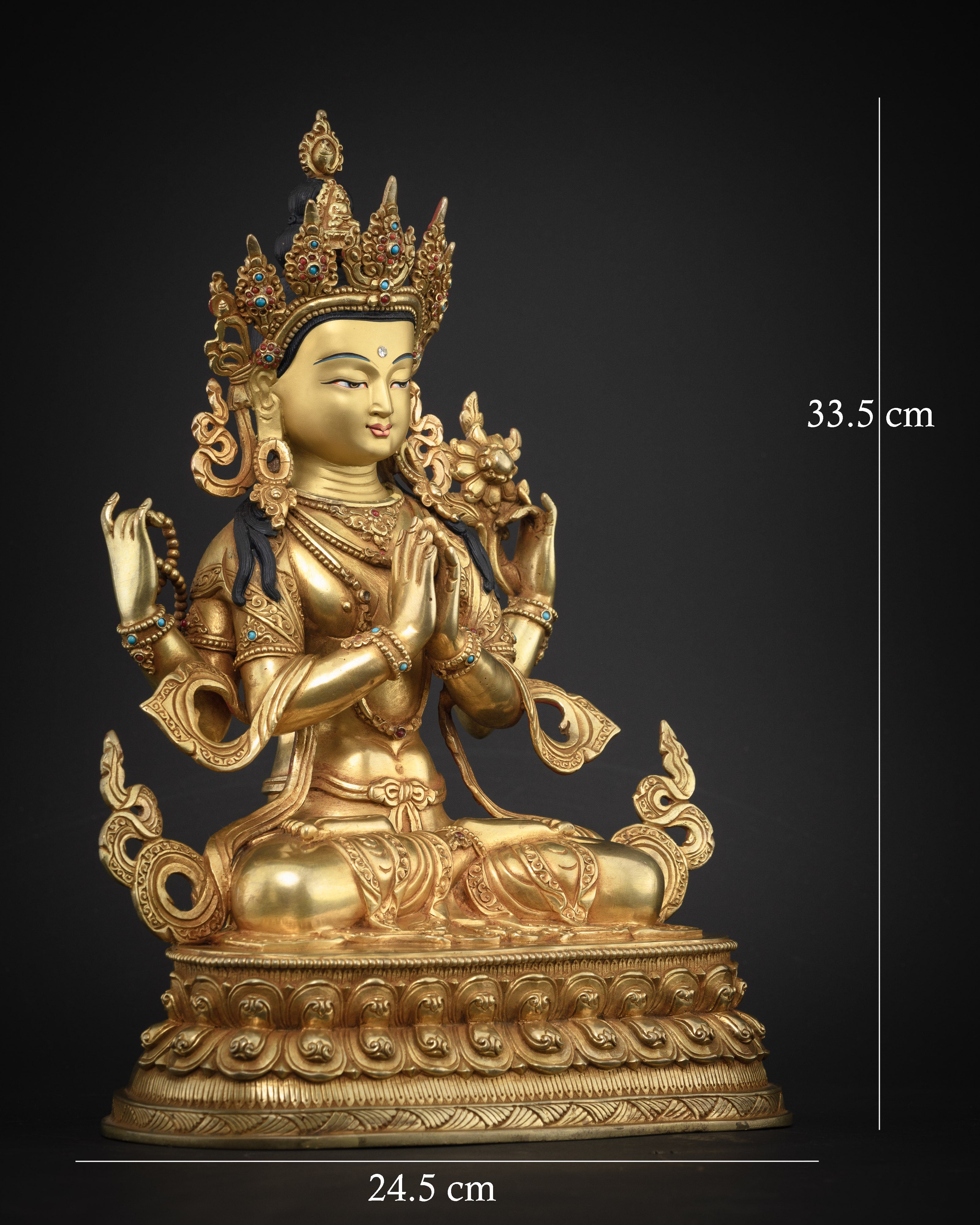 Masterpiece Chenrezig Statue : A Timeless Tibetan Buddhist Art