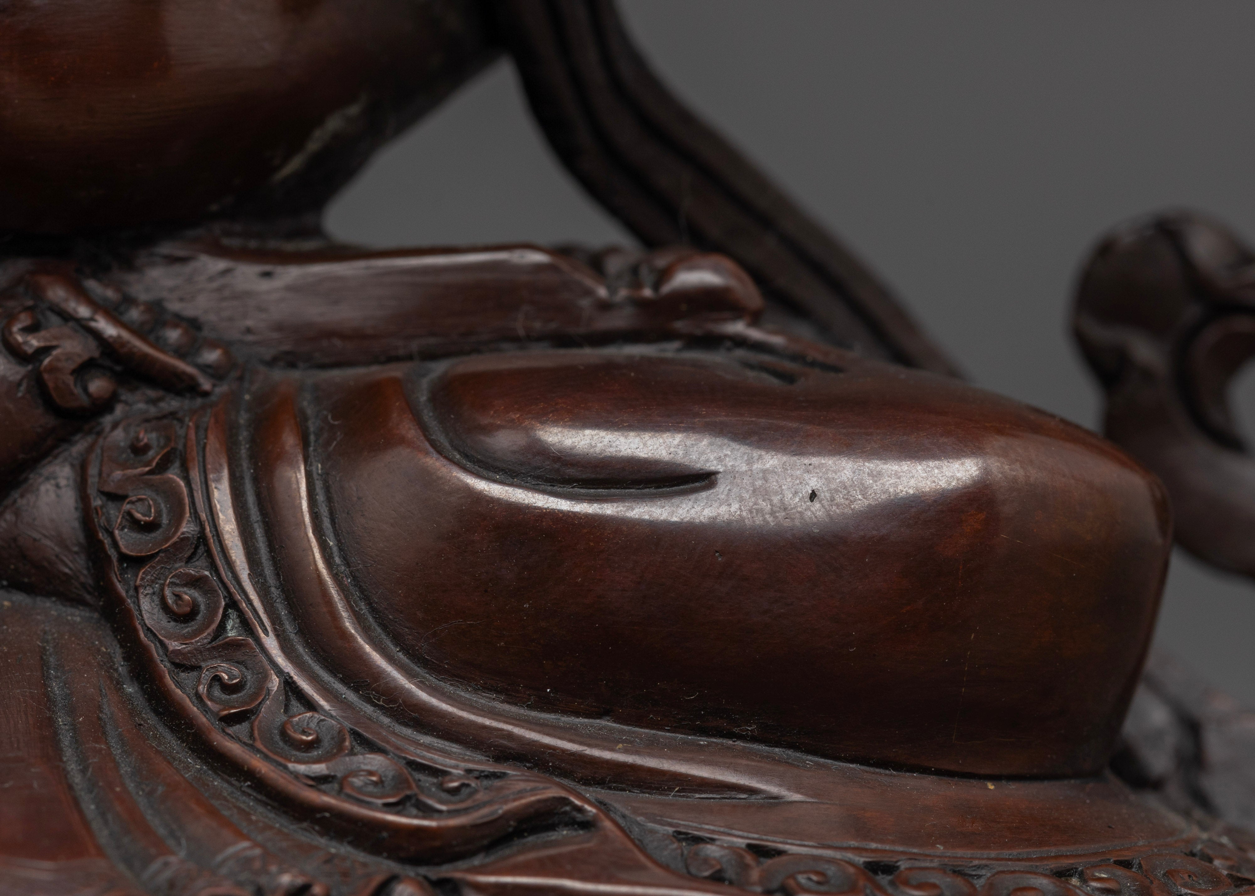 Oxidized Chenrezig Statue | Blessings of Avalokiteshvara