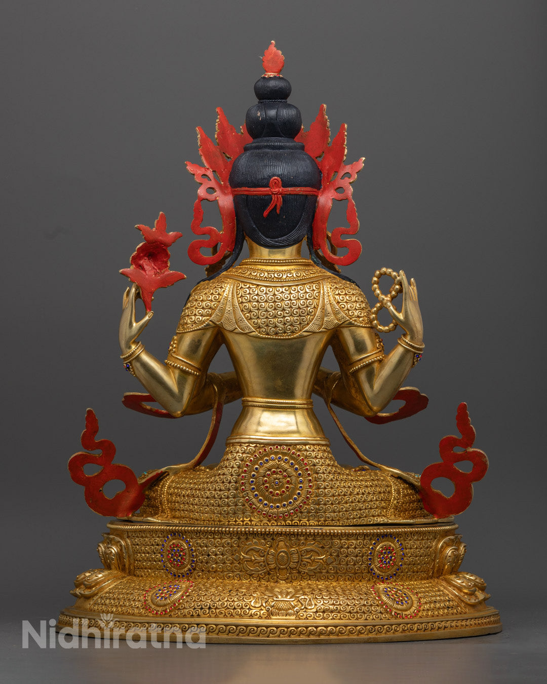 Buy Gold Gilded Chenrezig Statue in Online
