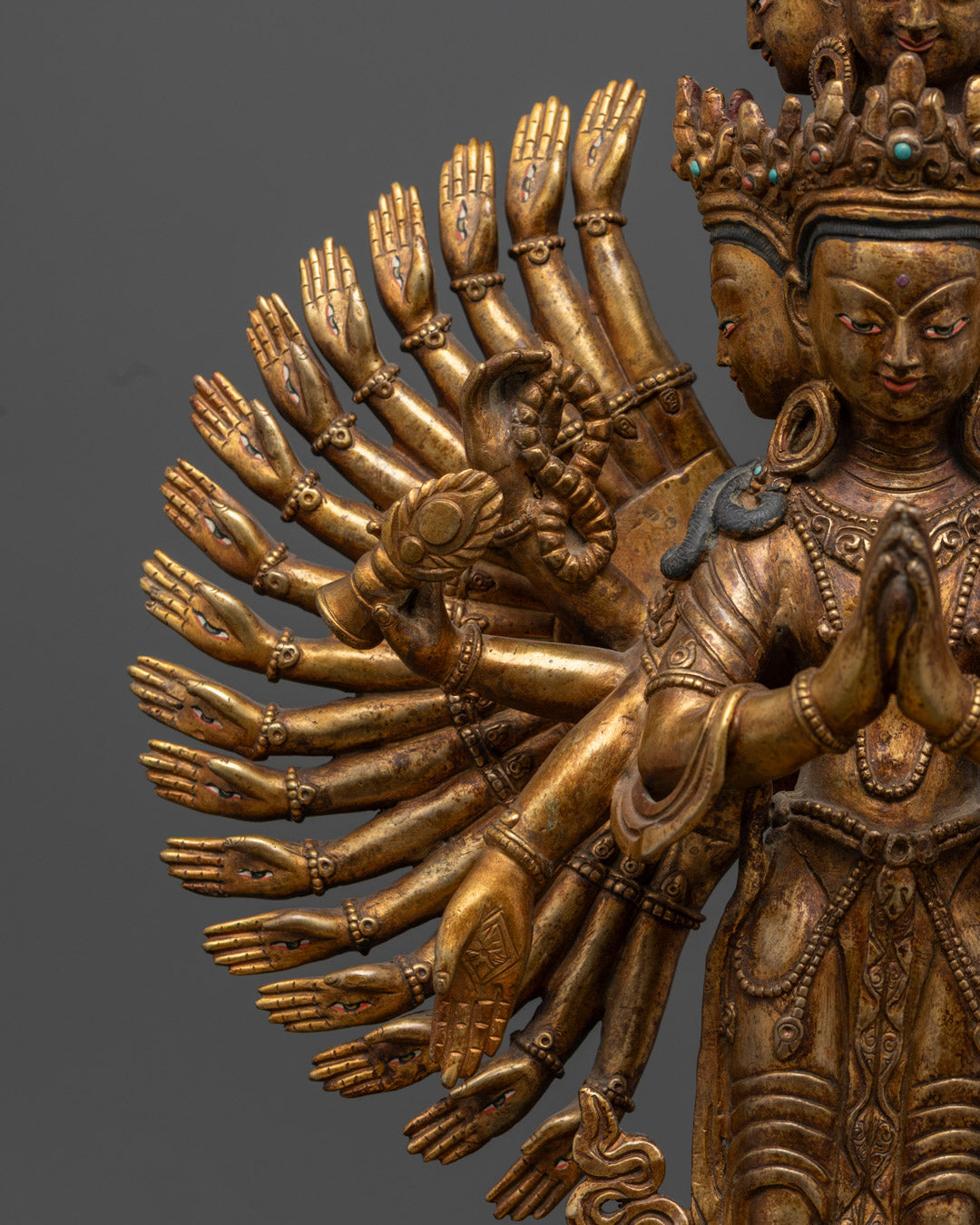 1000 Armed Avalokiteshvara Statue | Traditional Himalayan Art