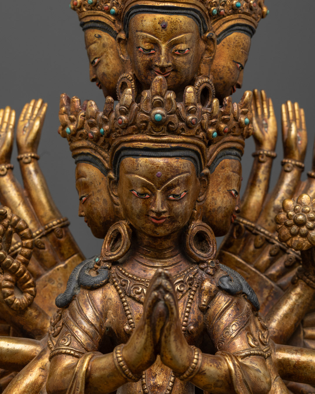 1000 Armed Avalokiteshvara Statue | Traditional Himalayan Art