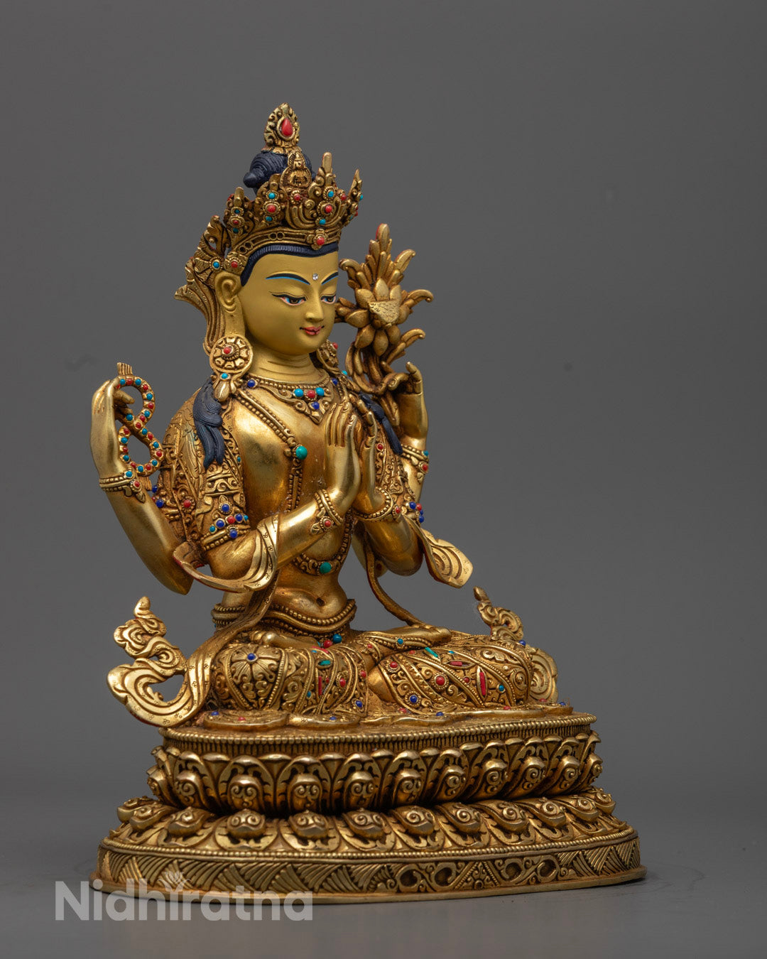 Chenrezig Statue | Tibetan Buddhist Art & Meditation Decor