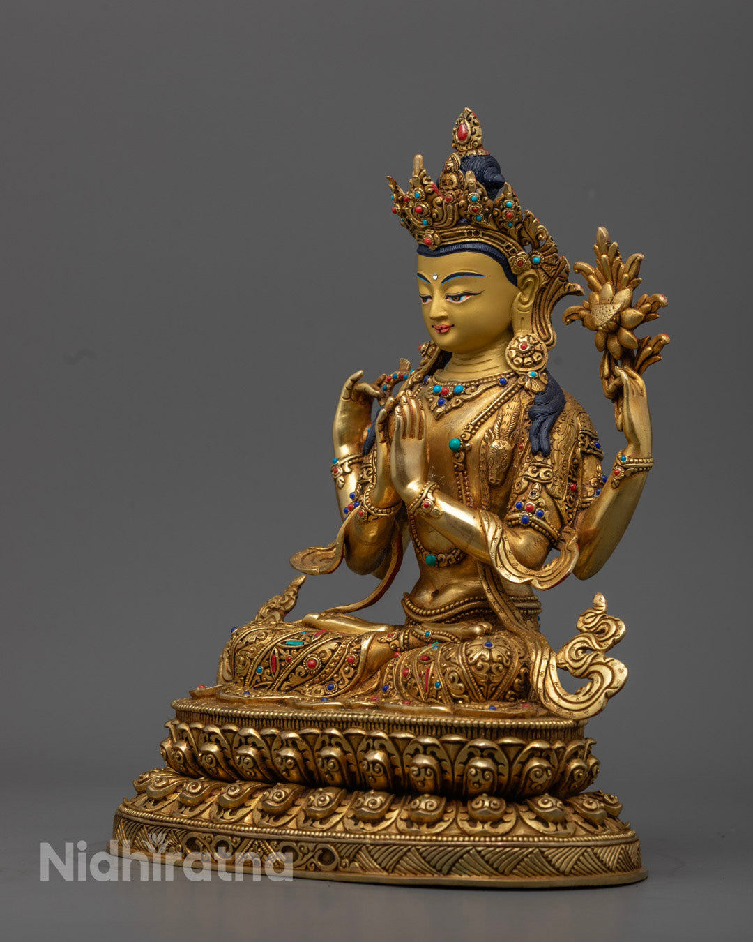 Chenrezig Statue | Tibetan Buddhist Art & Meditation Decor