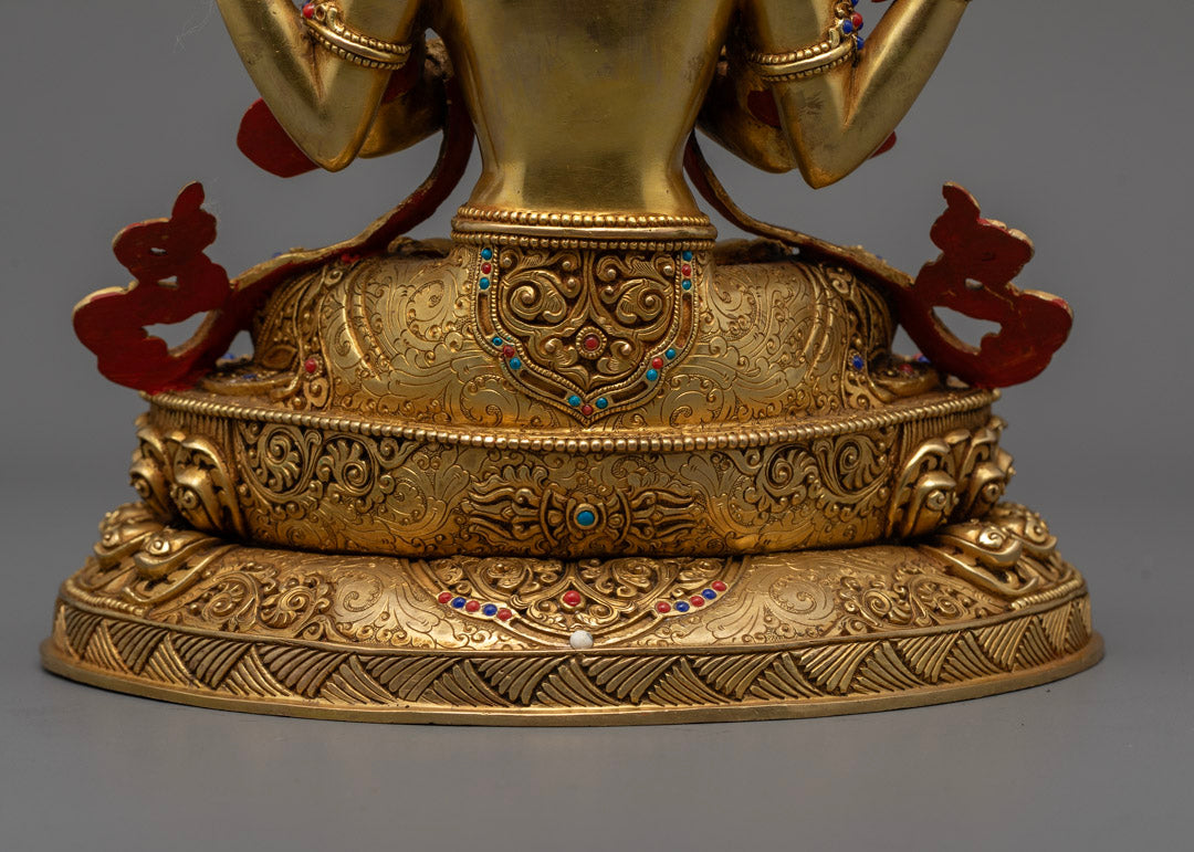 Chenrezig Statue | Tibetan Buddhist Art & Meditation Decor