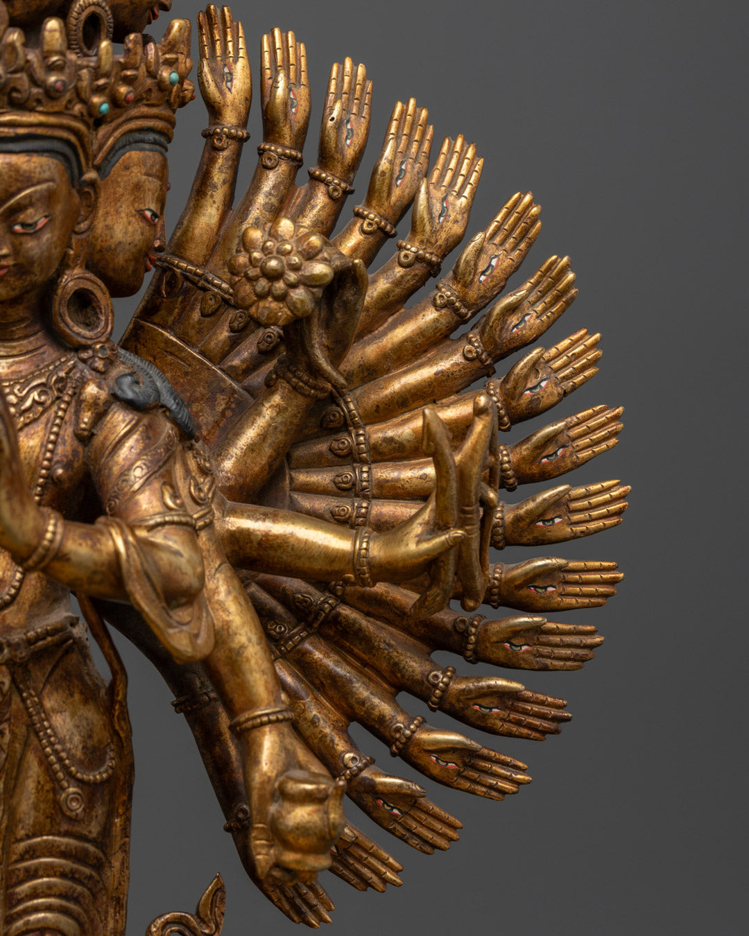 1000 Armed Avalokiteshvara Statue | Traditional Himalayan Art