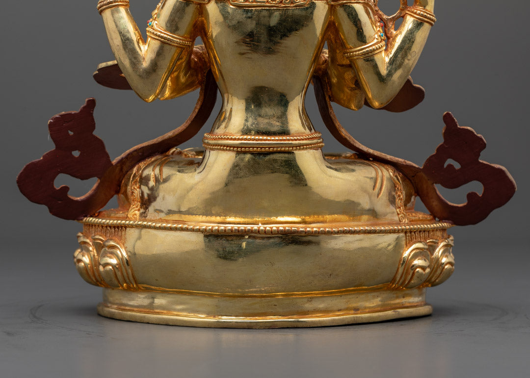 Chenrezig Sculpture | Exquisite Handcrafted Tibetan Buddhist Statue