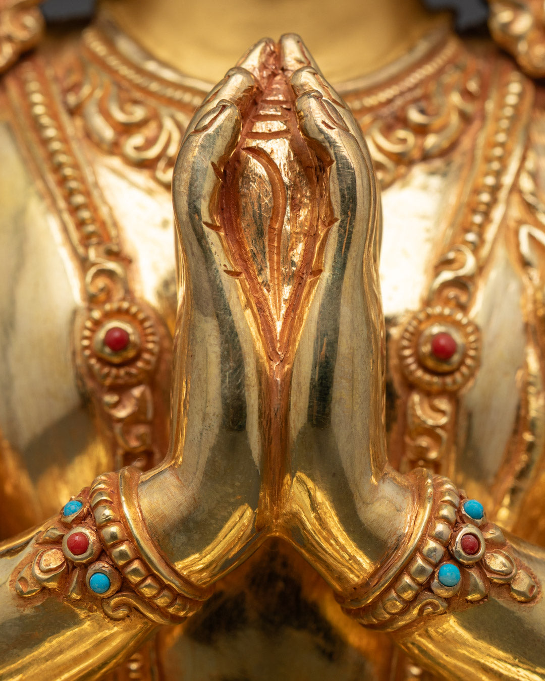 Chenrezig Sculpture | Exquisite Handcrafted Tibetan Buddhist Statue