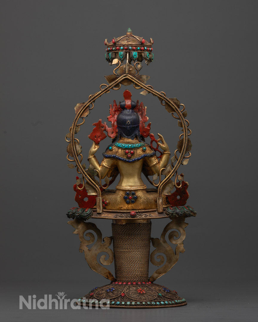 Crystal Chenrezig Statue | Tibetan Buddhist Statue