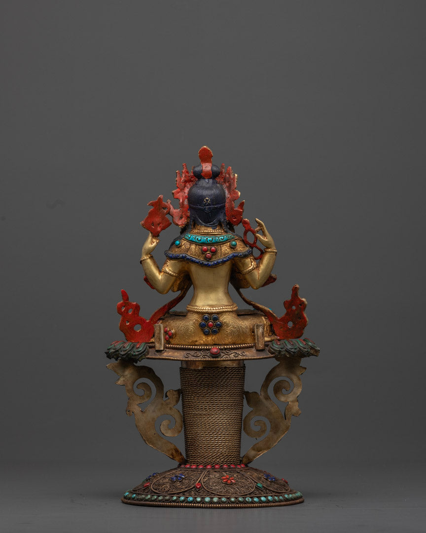 Crystal Chenrezig Statue | Tibetan Buddhist Statue