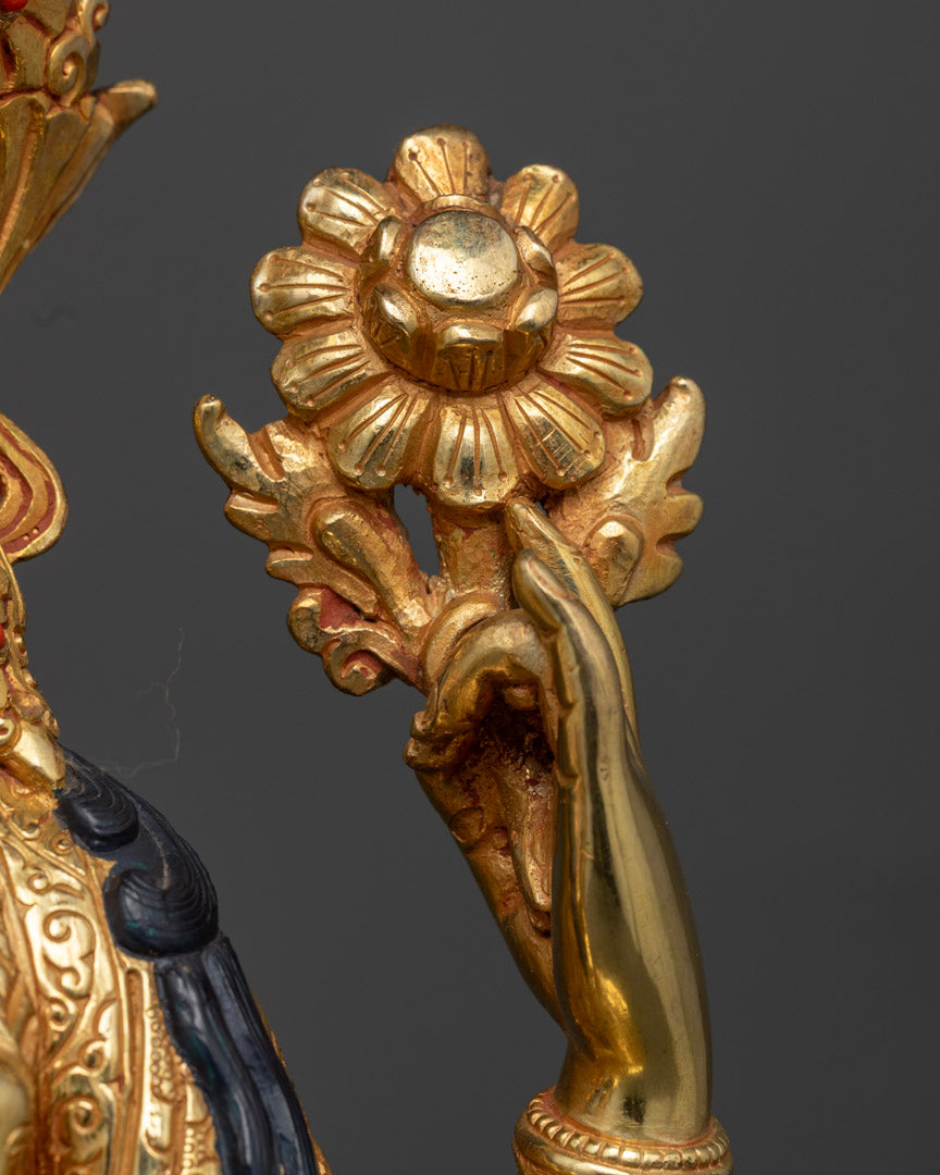 Chenrezig Statue | Tibetan Hand-Carved Statue of Avalokiteshvara