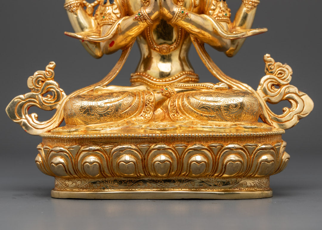 Chenrezig Statue | Handmade Tibetan Avalokiteshvara