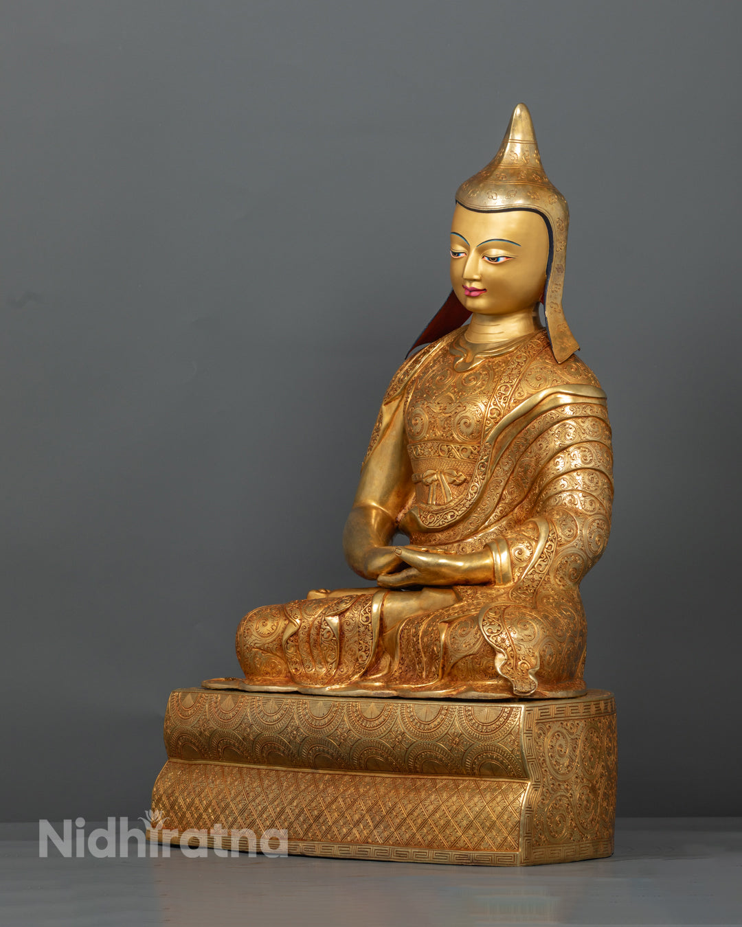 Tibetan Buddhist Santaraksita Statue | Buddhist Monk